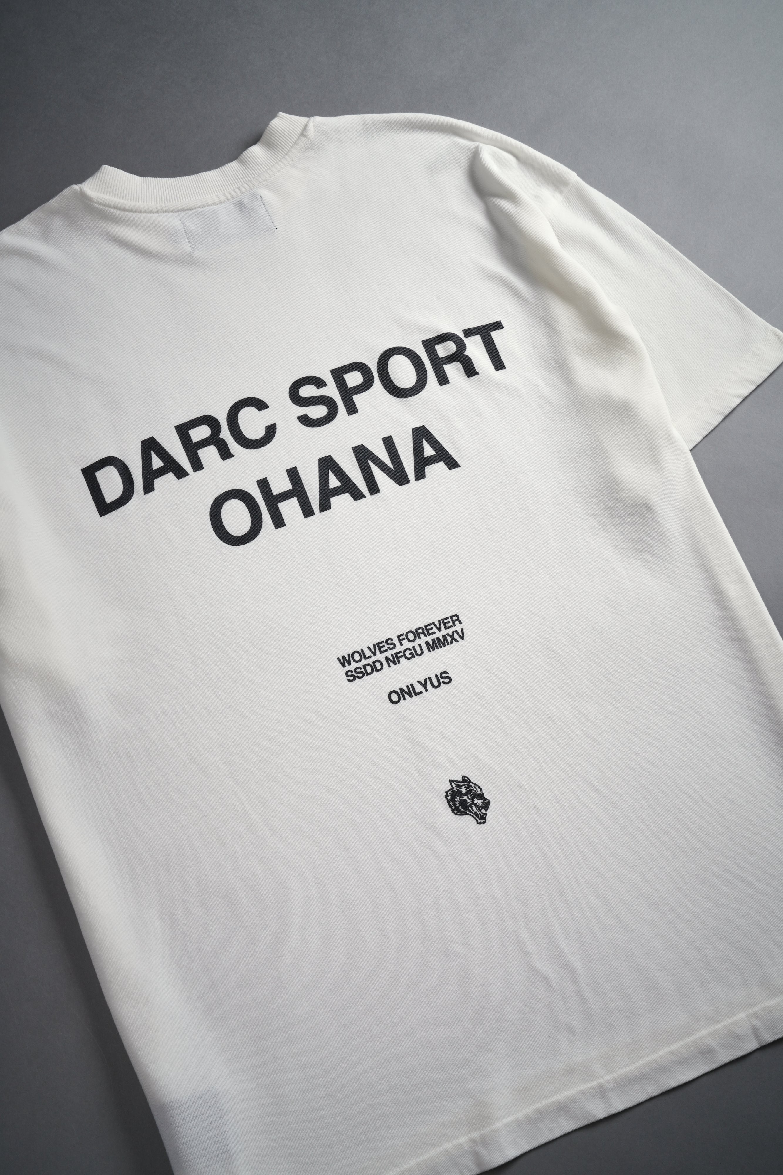 Darc Sport Ohana "Premium" Oversized Tee in Cream