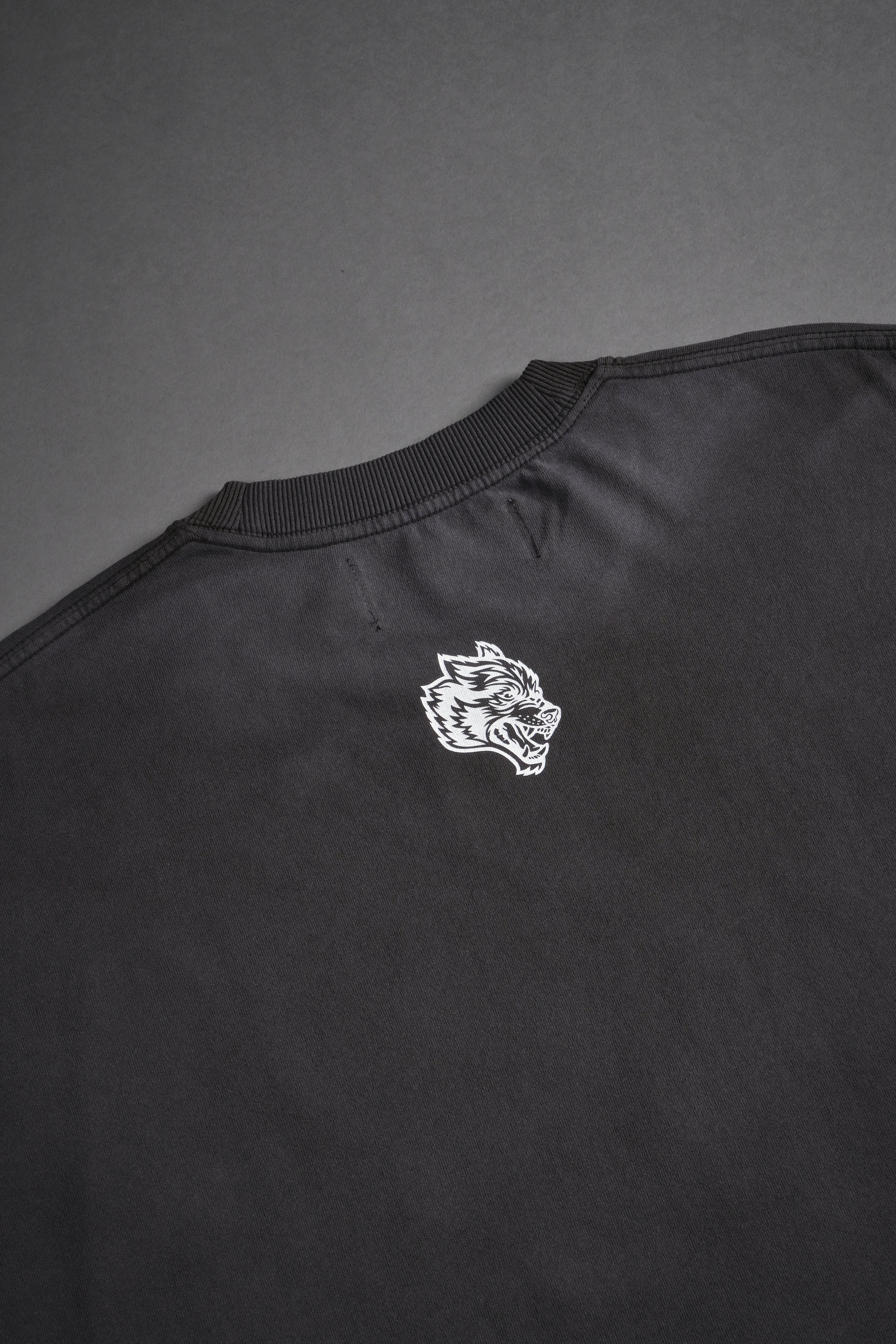 Since Day One "Grunge" Cut Off Tee in Wolf Gray Drift Wash