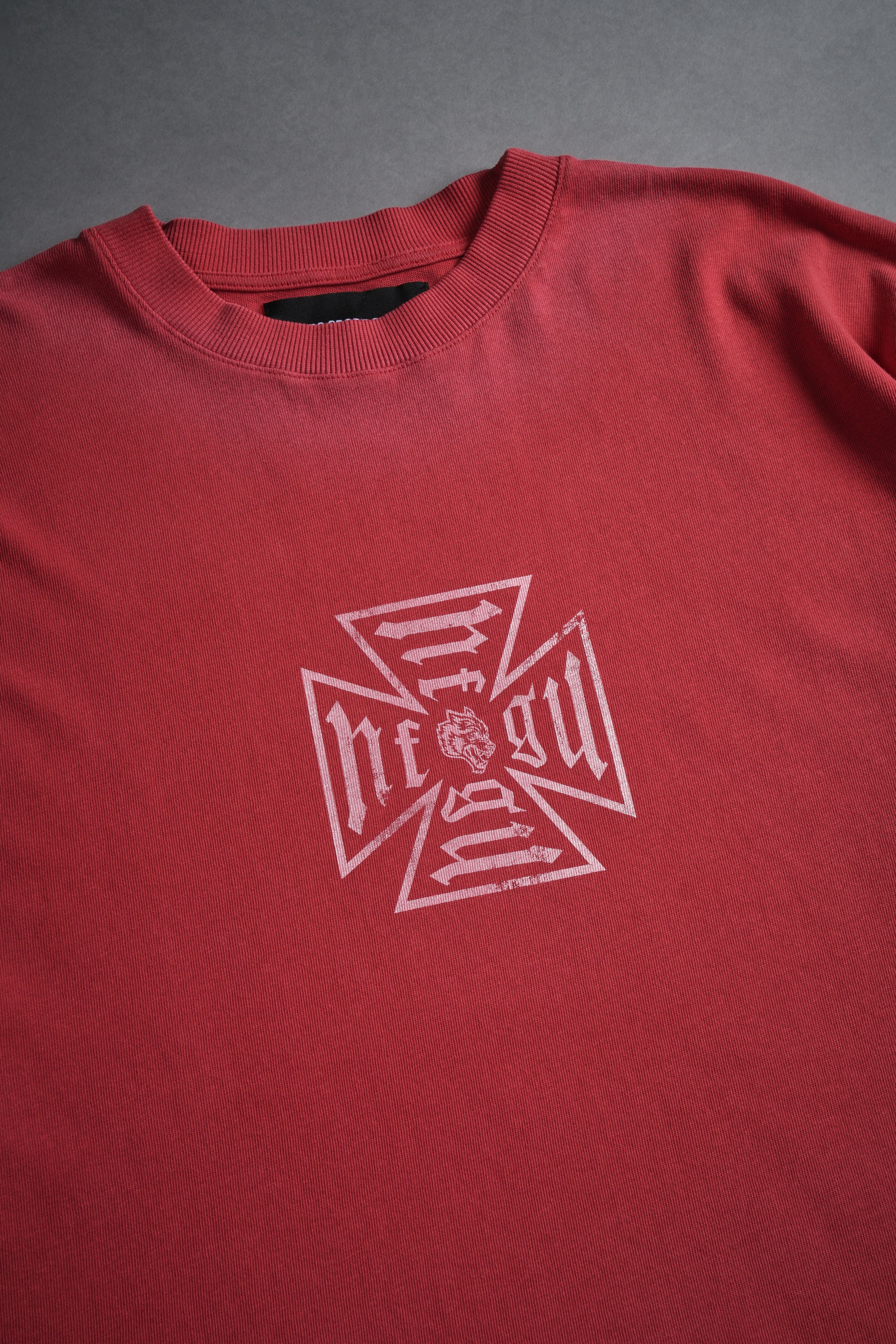 Loyal to the Core "Premium" Oversized Tee in Roman Red Drift Wash