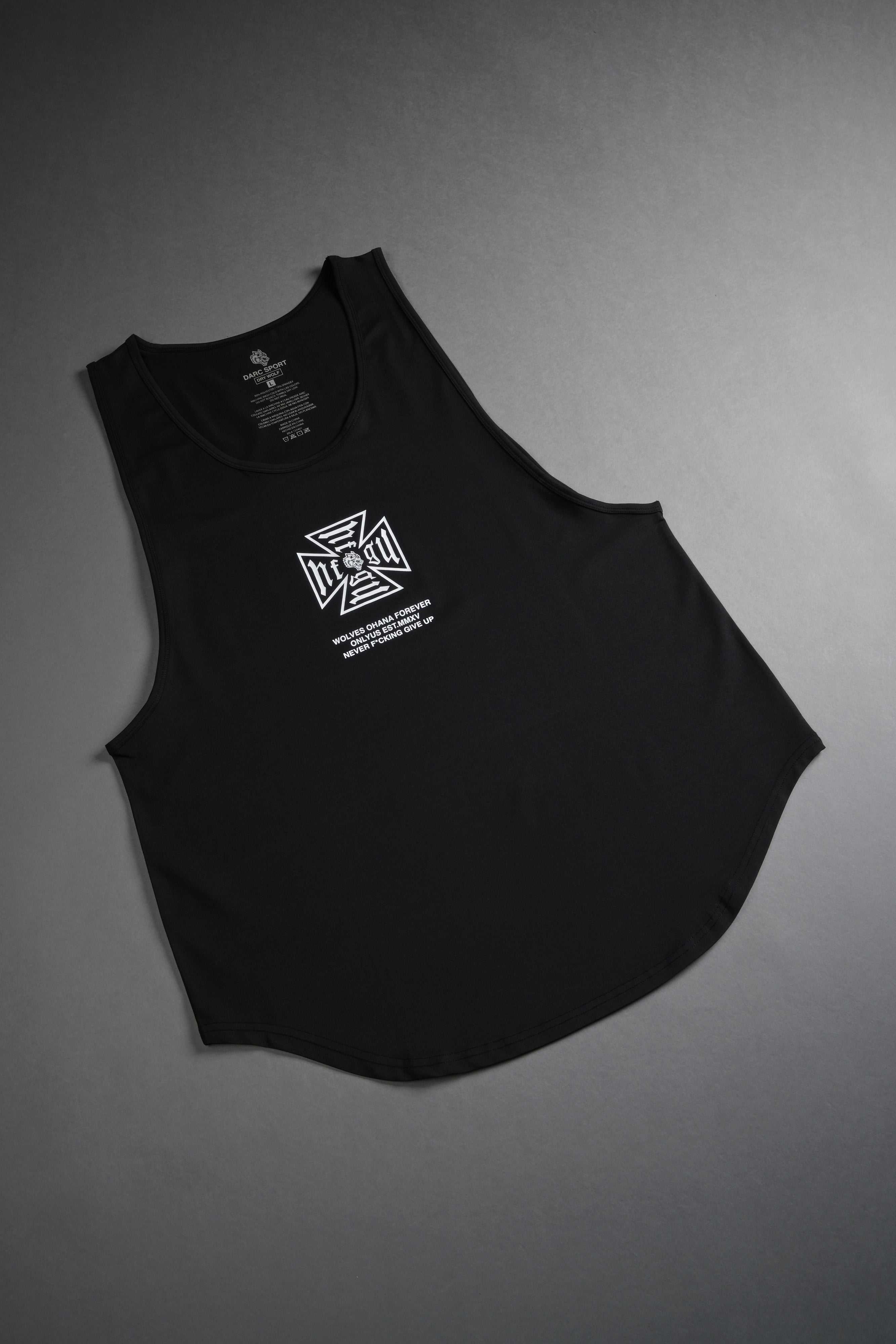 Core "Dry Wolf" (Drop) Tank in Black