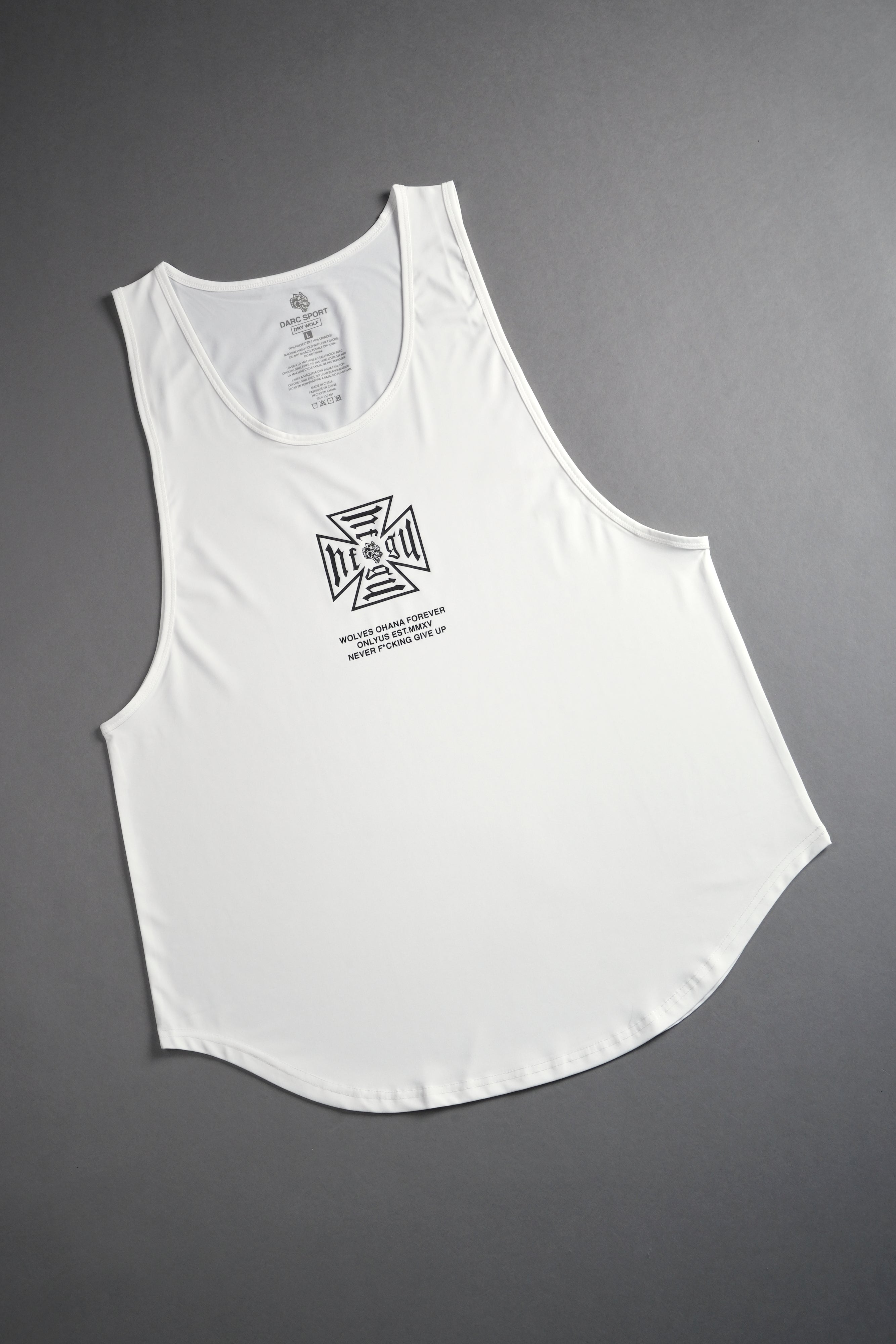 Core "Dry Wolf" (Drop) Tank in Cream