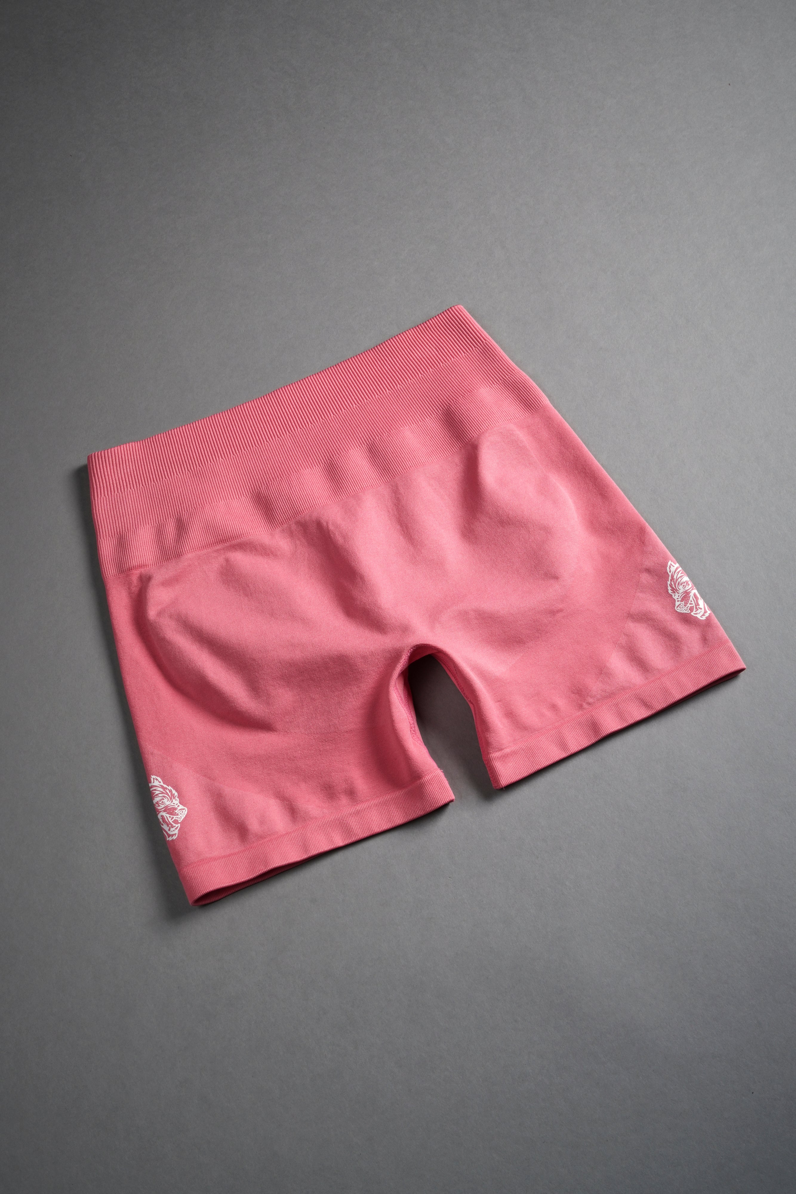 Dual Wolf Seamless Everson "Training" Shorts in Pink Ice