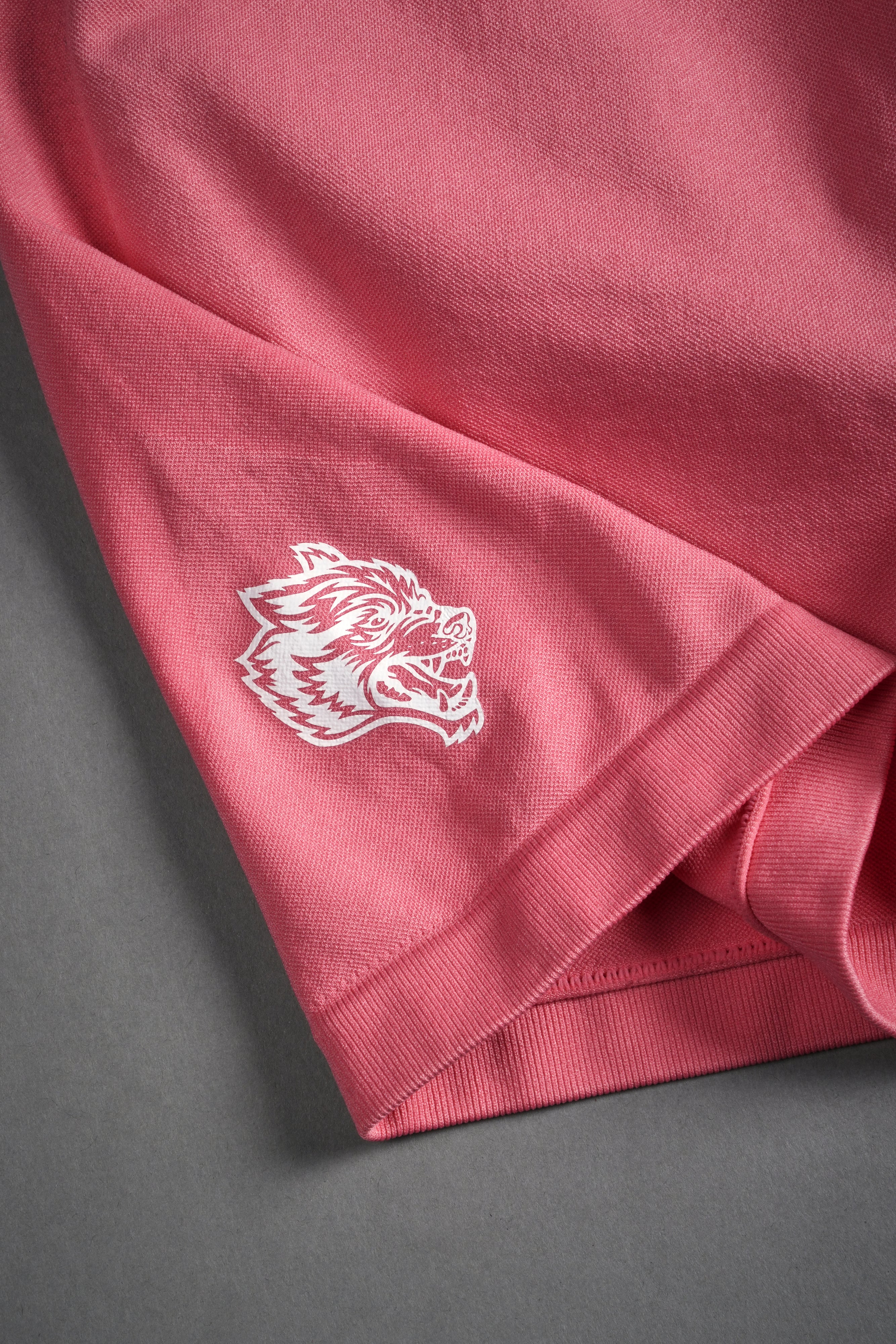 Dual Wolf Seamless Everson "Training" Shorts in Pink Ice