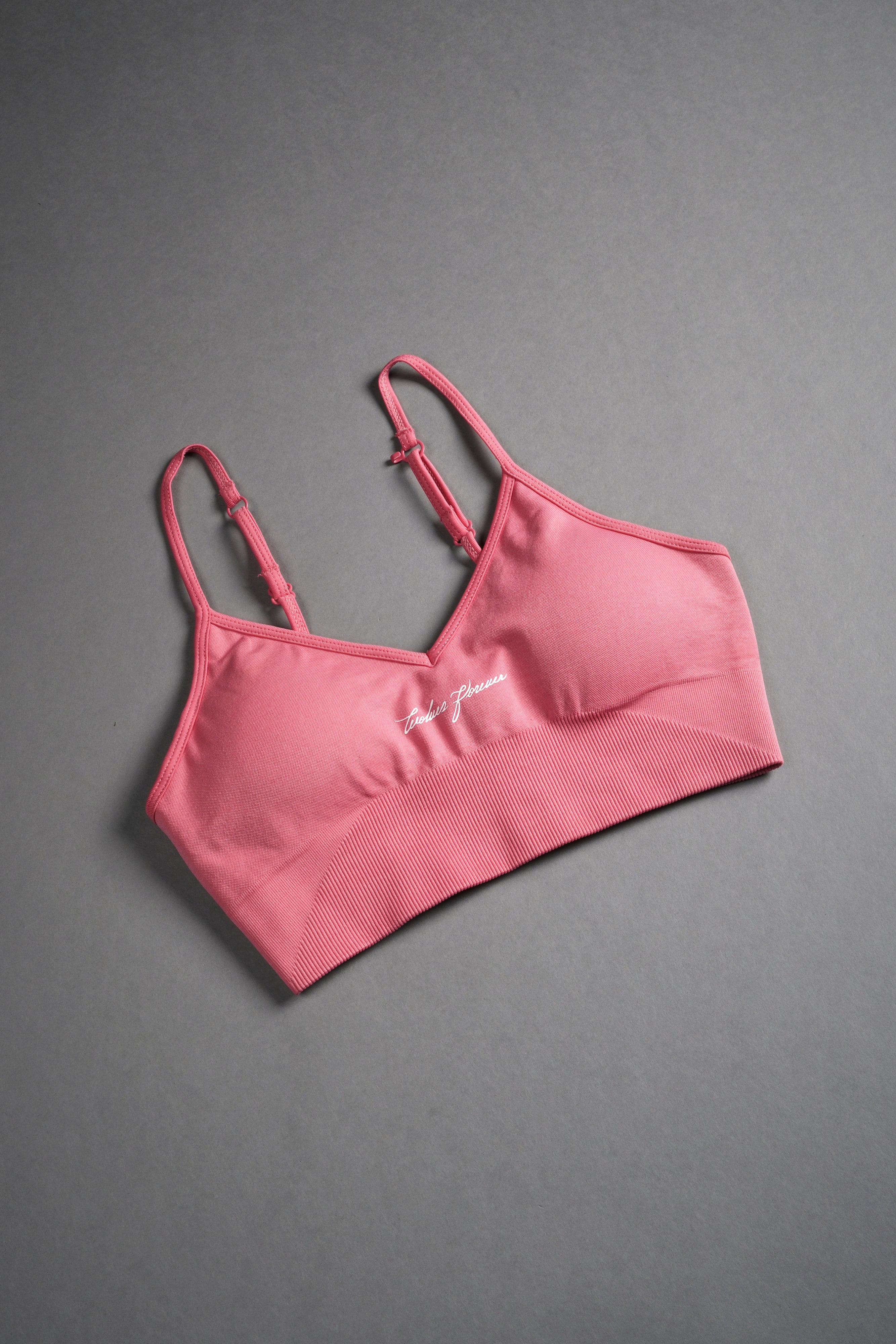 Wolves Forever "Everson Seamless" Sports Bra in Pink Ice