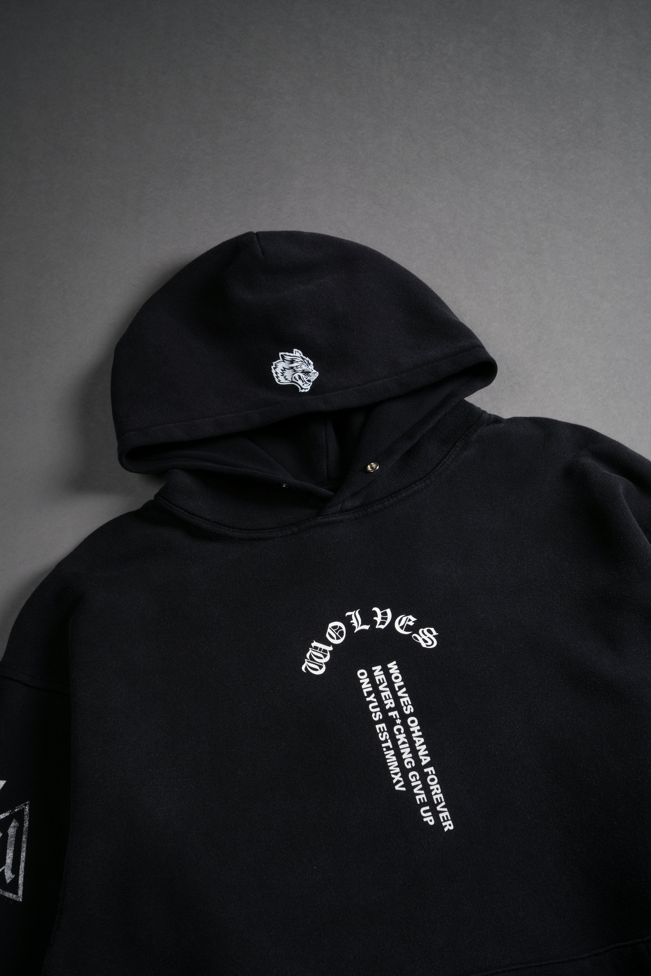 Full Send "Pierce" Hoodie in Black Drift Wash