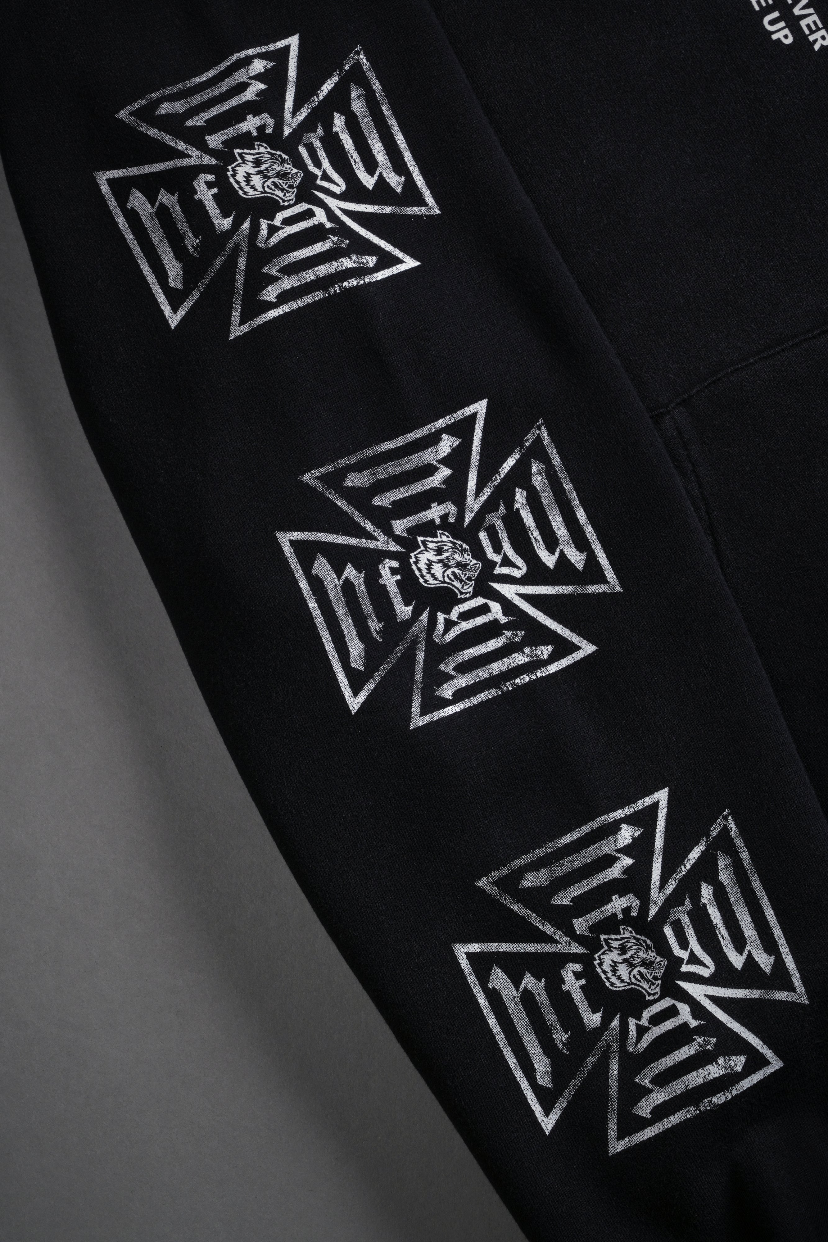 Full Send "Pierce" Hoodie in Black Drift Wash