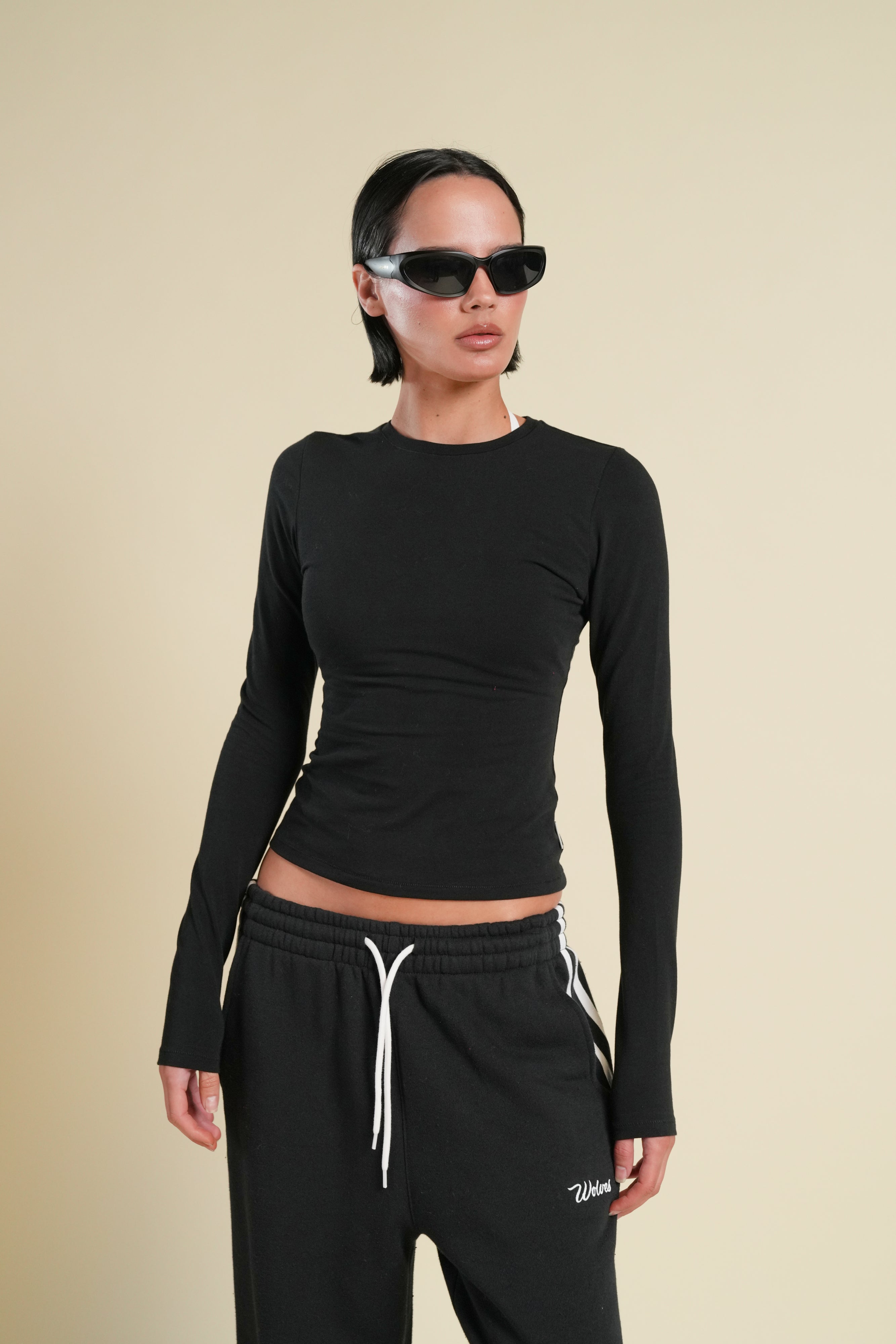 "Eden" LS Tee in Black