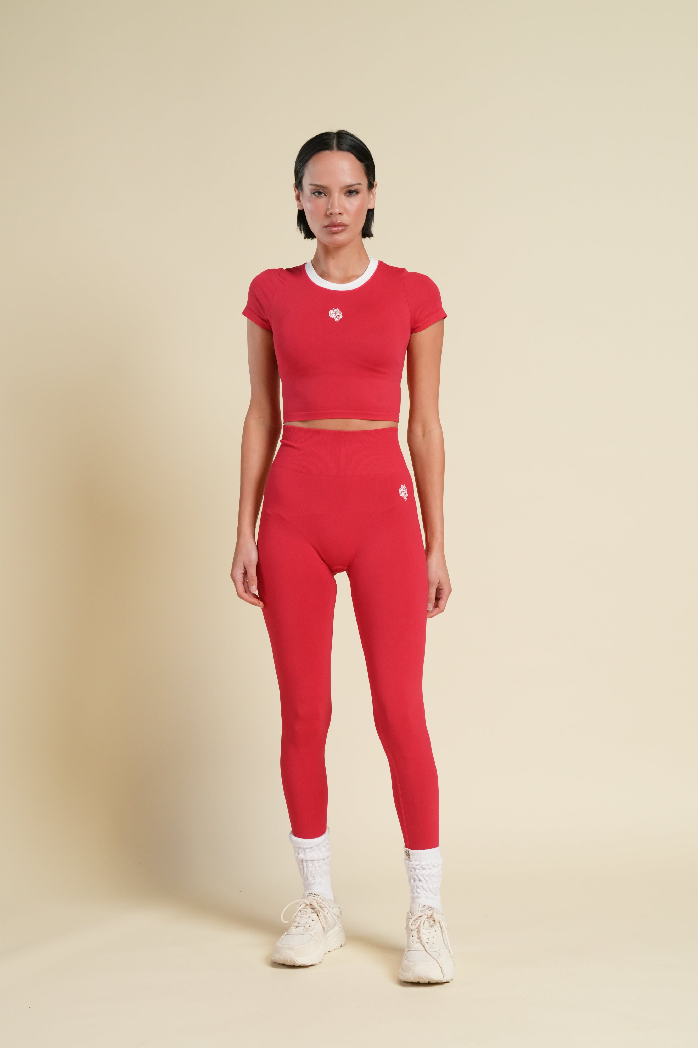 Wolf "Skylar" Soft Seamless Leggings in Cherry