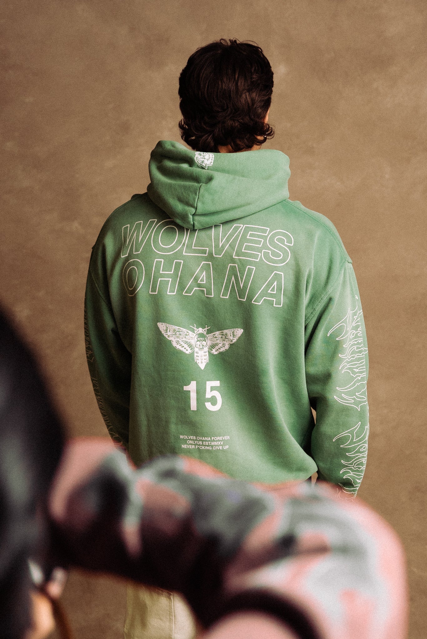 Since 2024 "Bishop" Hoodie in Lush Green Sun Fade