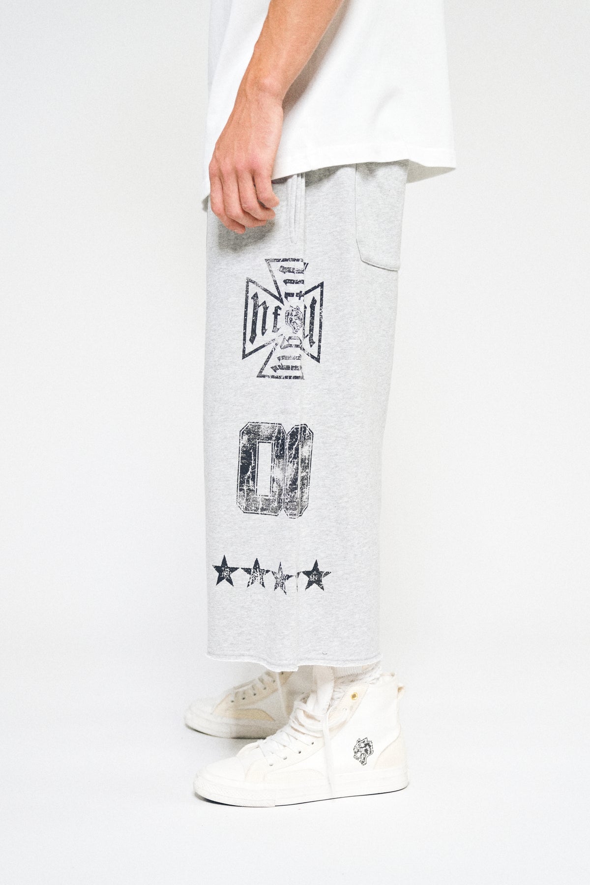DSA Frvr Capri Sweat Pants In Light Athletic Gray