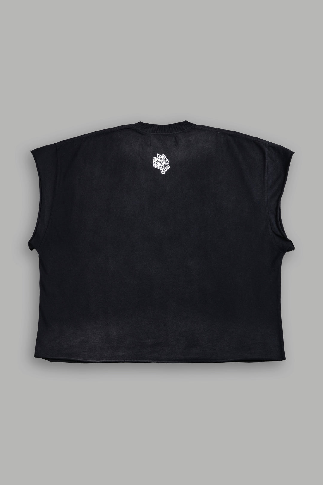 Since Day One "Grunge" Cut Off Tee in Black Drift Wash