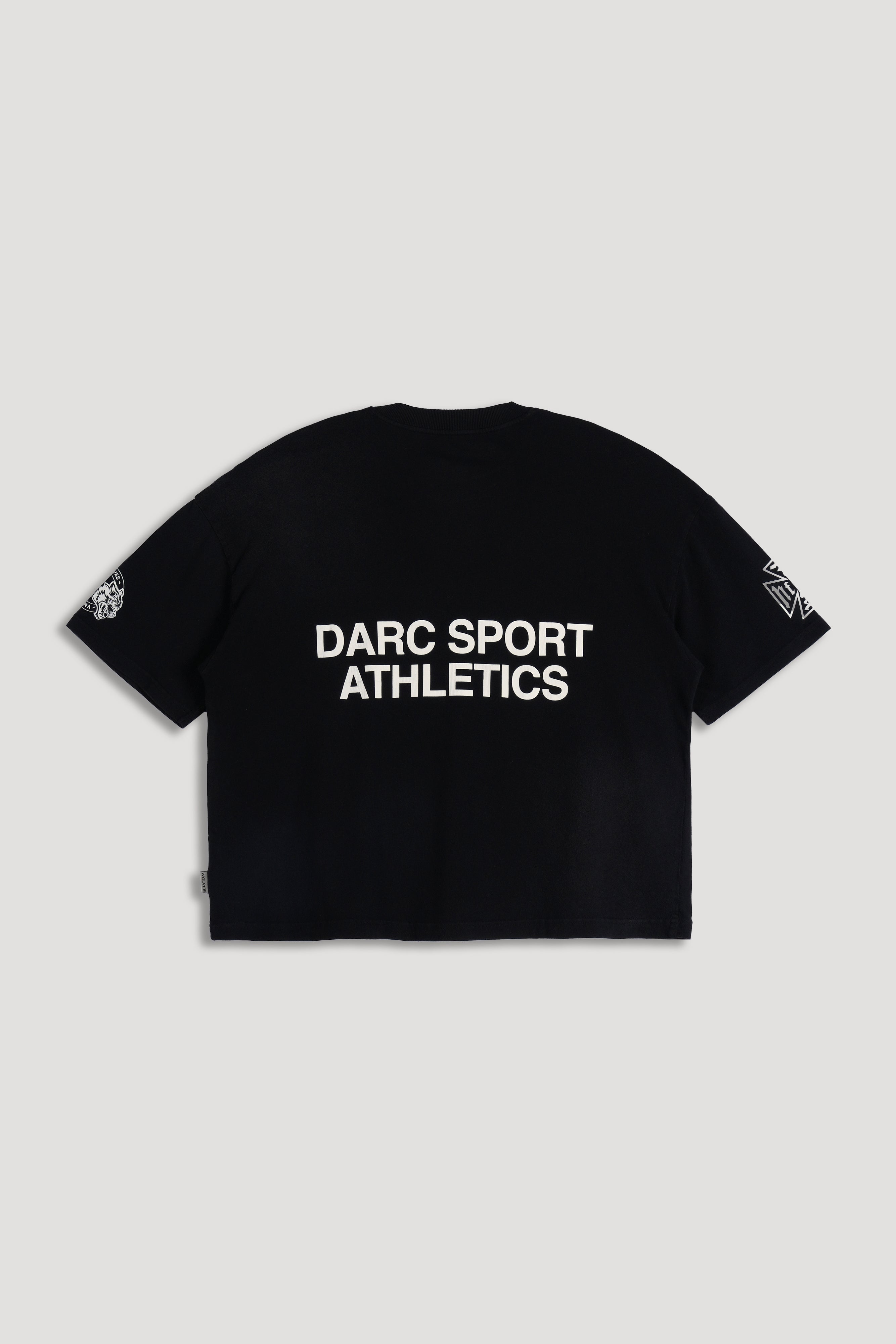 Forever Mark Premium Box Cut Tee in Black Sun Fade