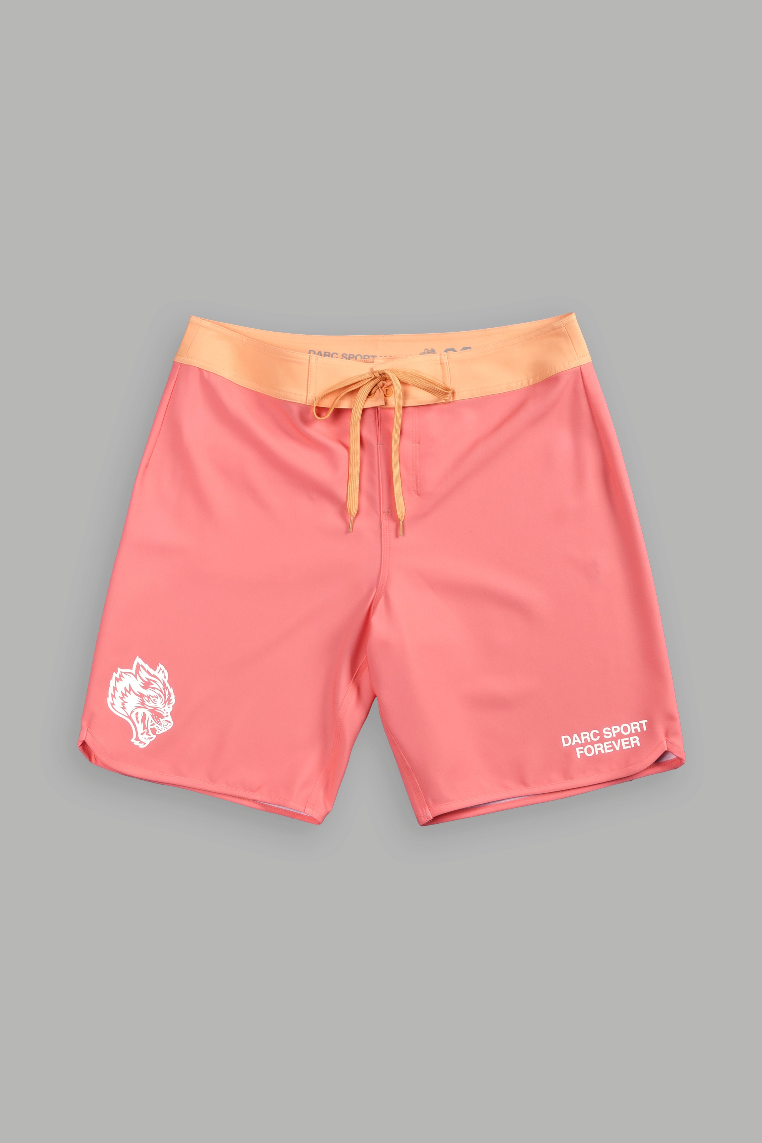Darc Sport Forever Board Shorts in Neon Coral/Yellow Orange