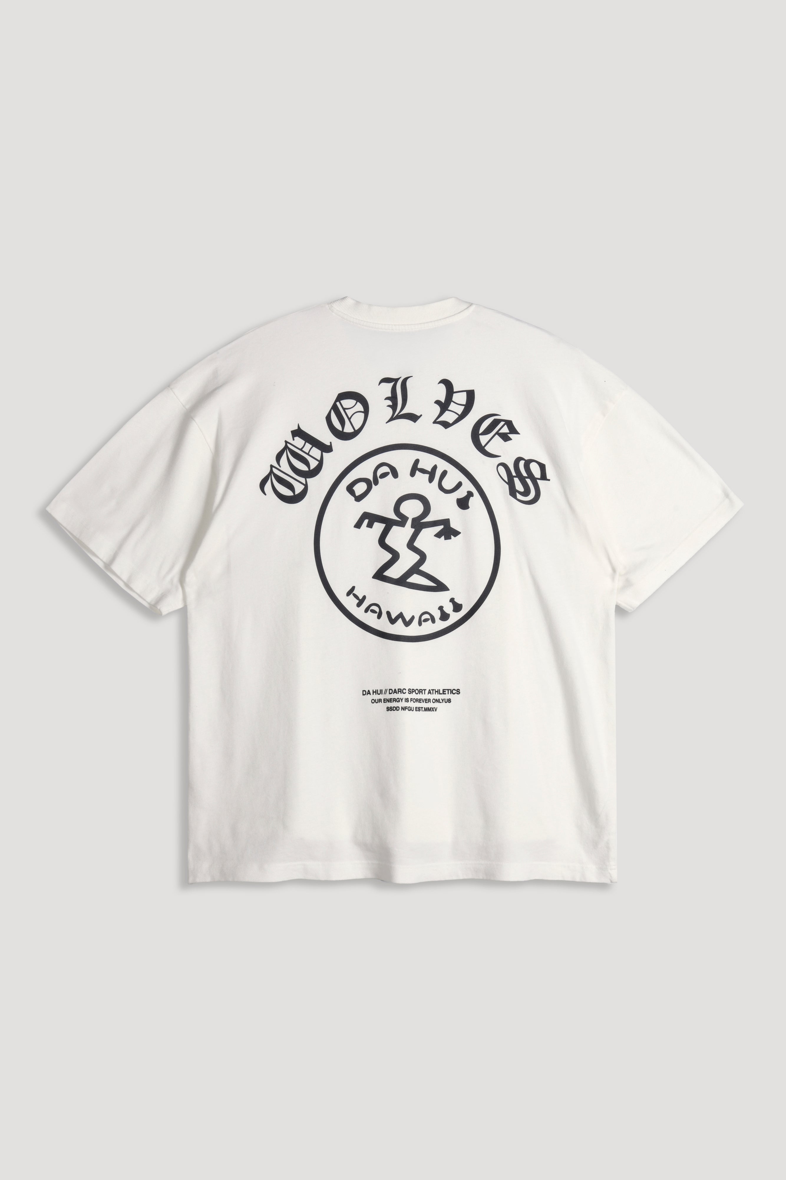 Darc Sport X Da Hui Premium Oversized Tee in Cream