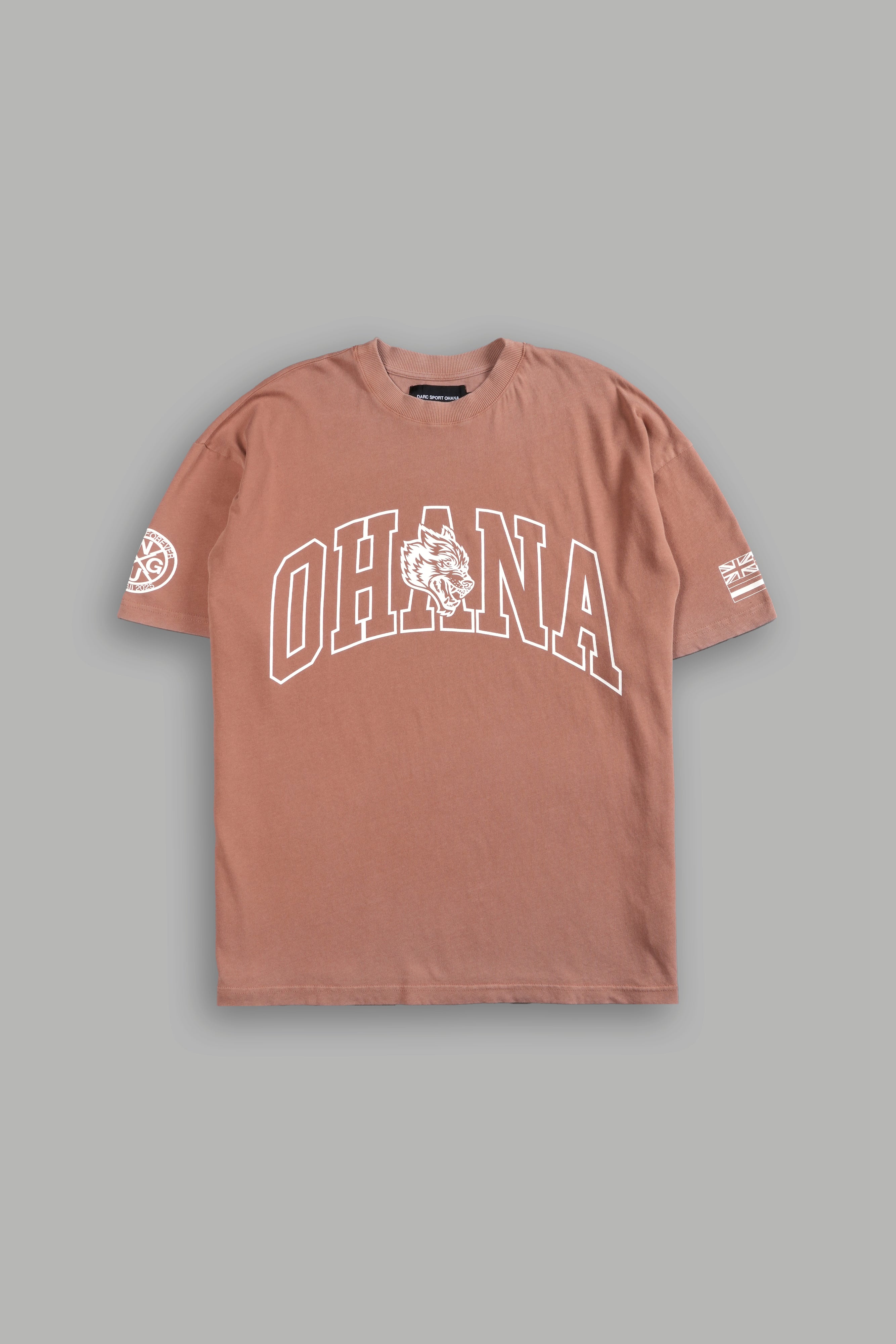 Ohana Forever V3 "Premium" Oversized Tee in Desert Rose