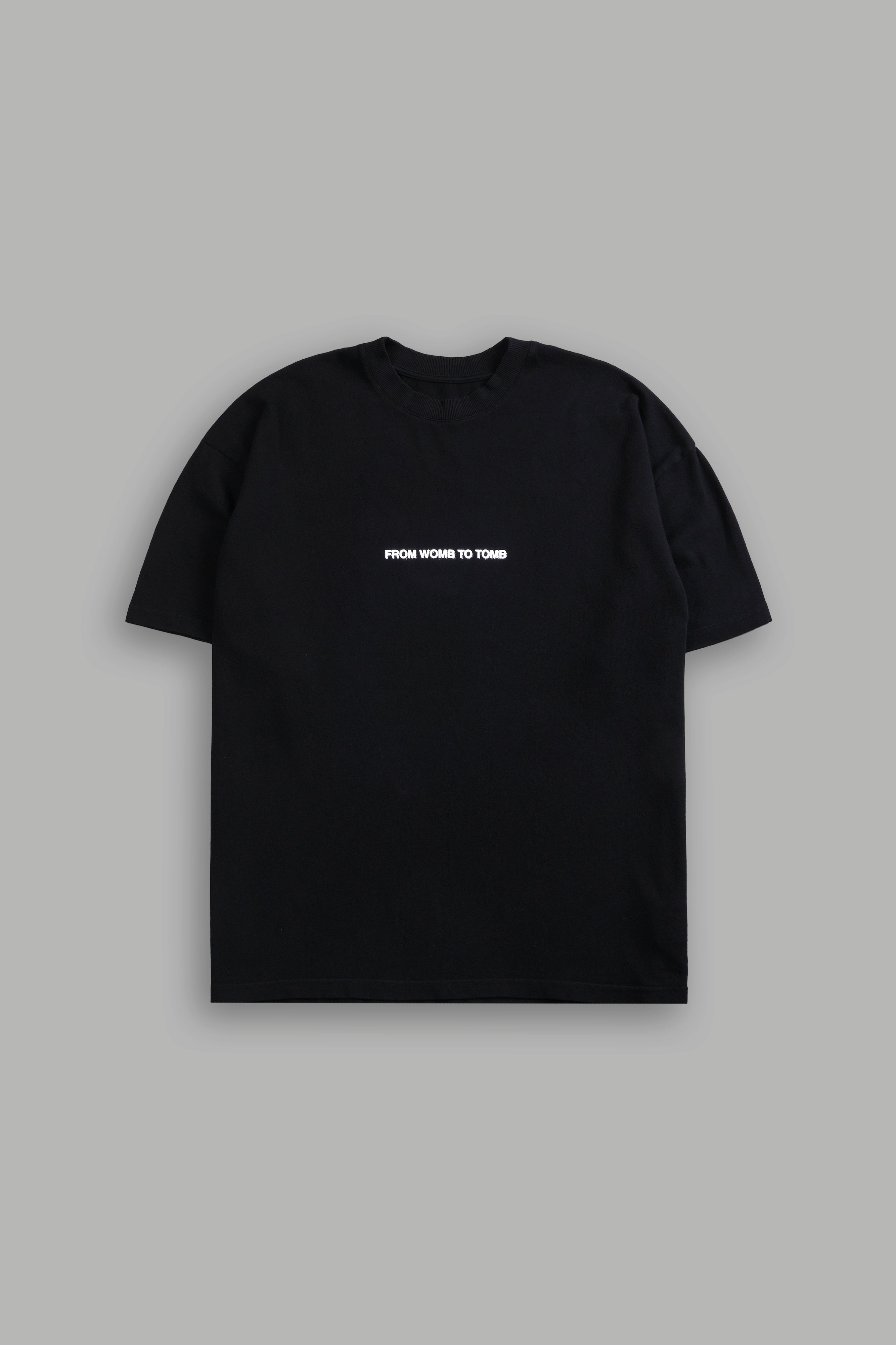 From Womb To Tomb Ohana "Premium" Oversized Tee in Black