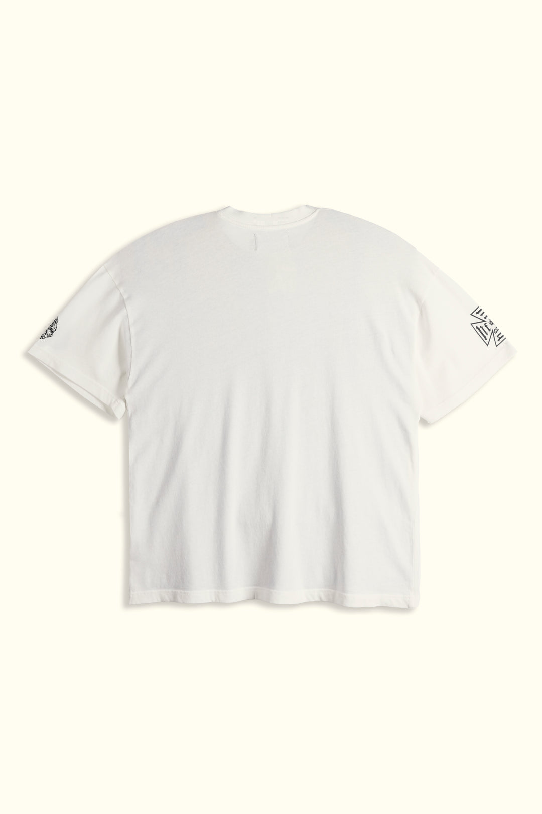 Ohana Wolf "Premium" Oversized Tee in Cream