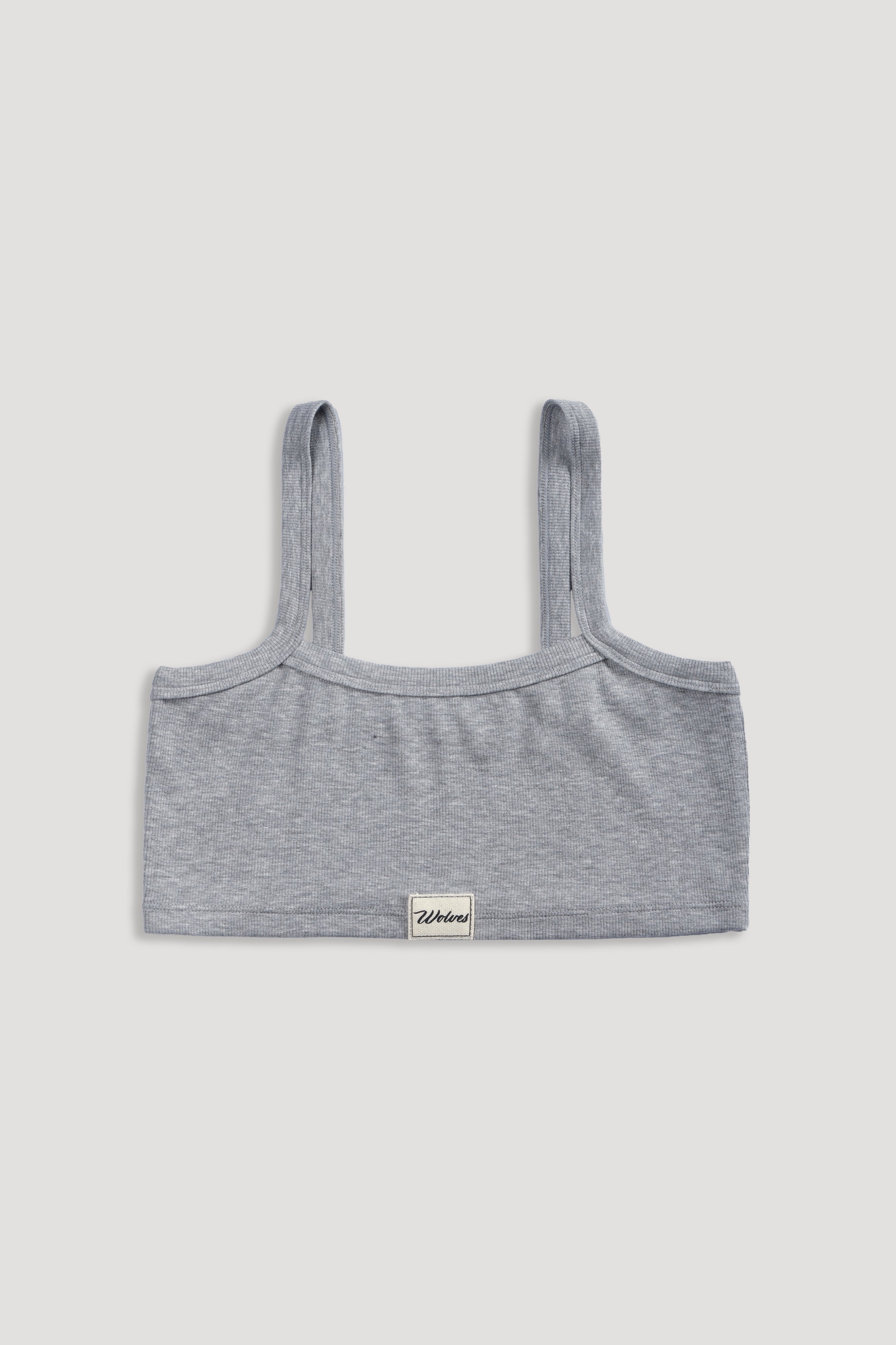 Cursive Wolves Zoe Rib Bralette