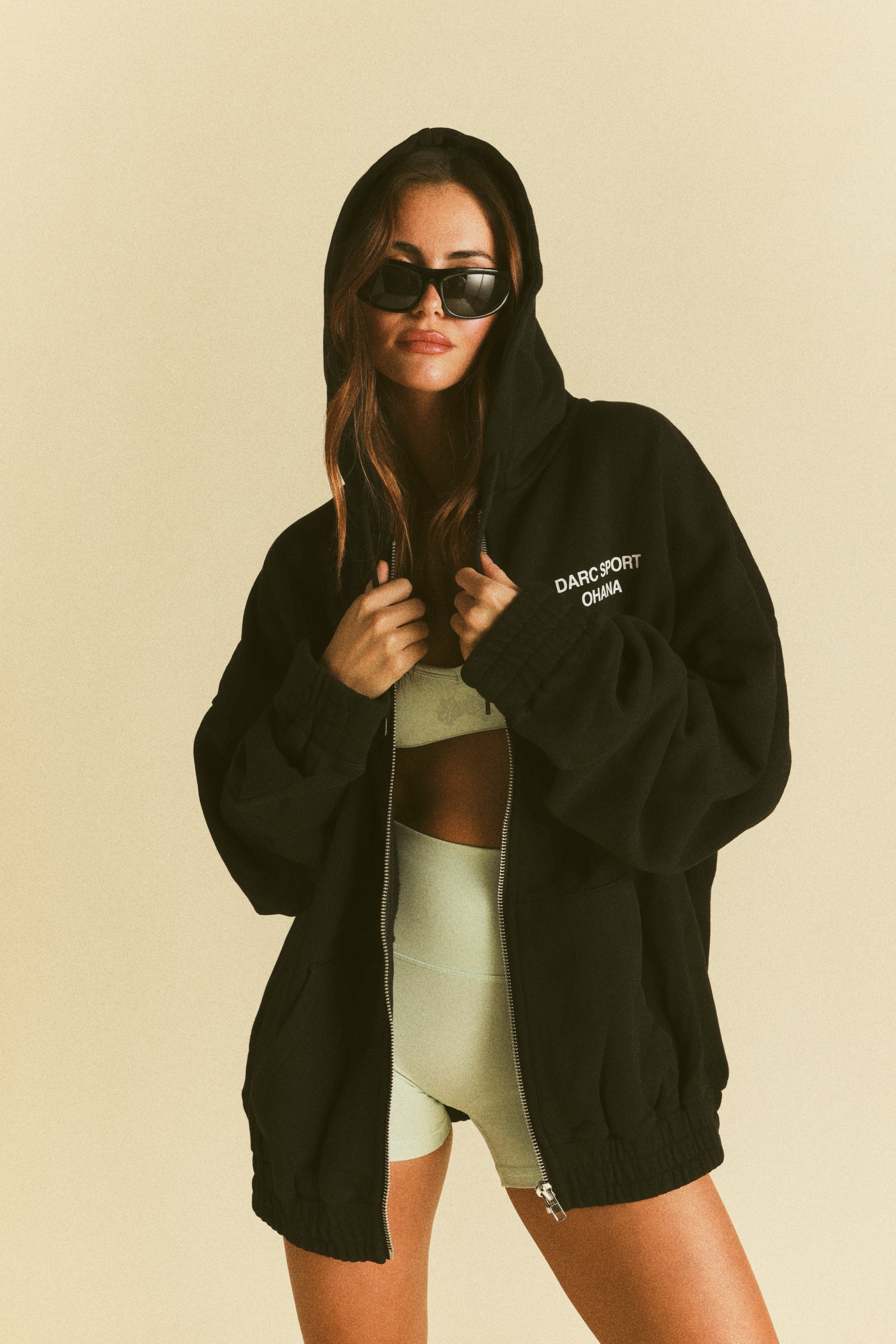 Darc Sport Ohana "Chambers" Zip Hoodie in Black