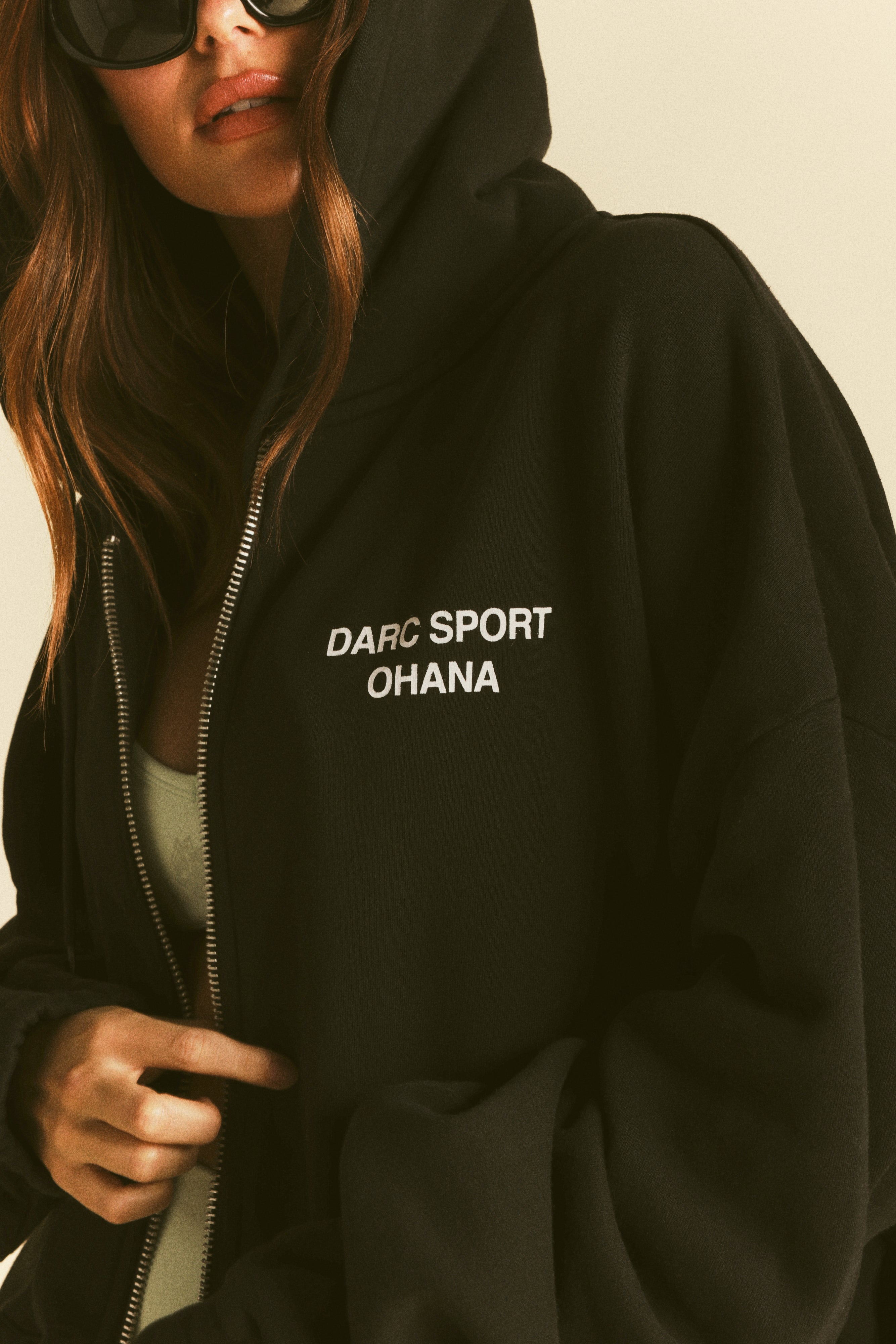Darc Sport Ohana "Chambers" Zip Hoodie in Black