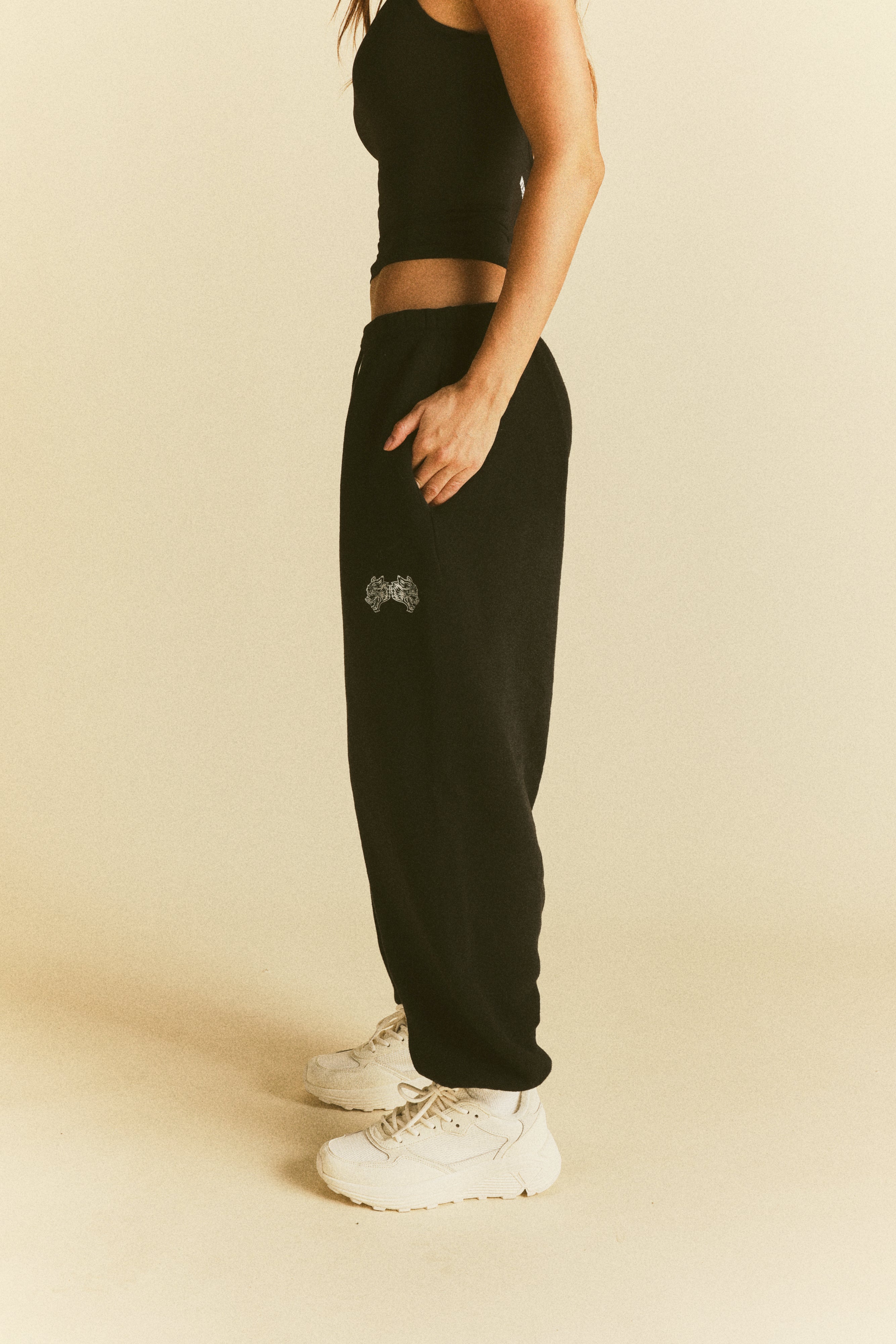It's For Us Premium Lounger Sweat Pants in Black