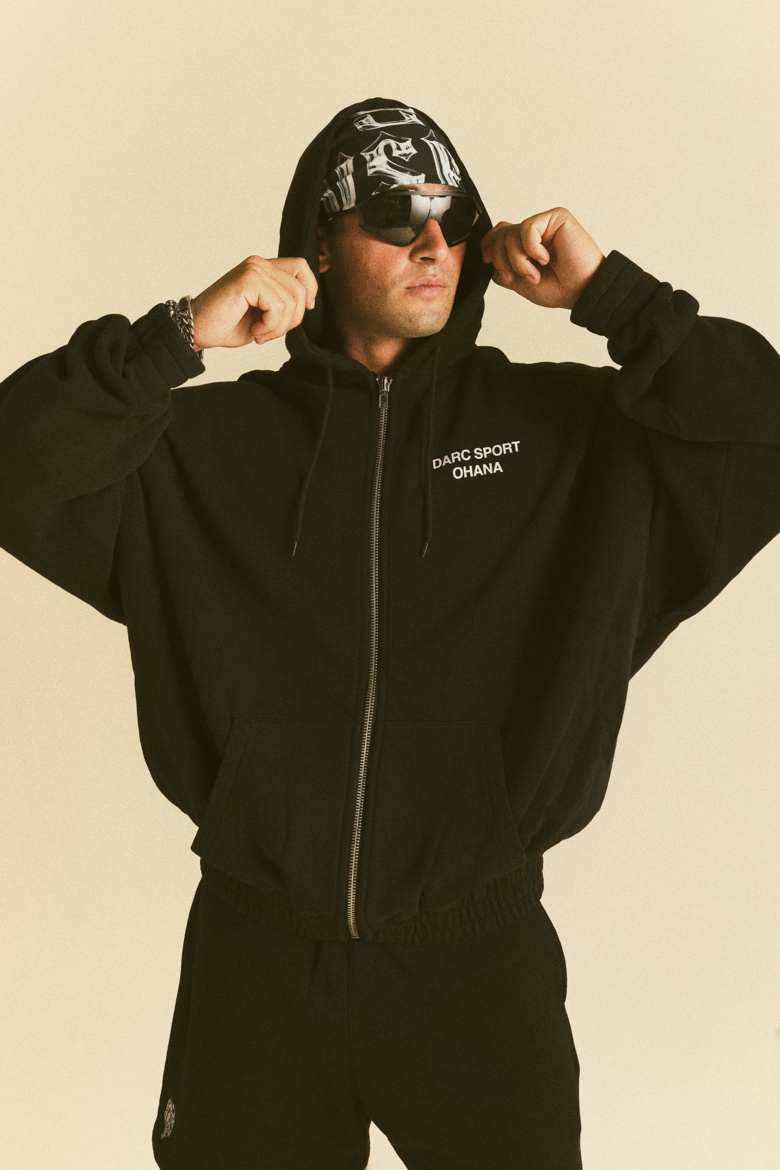Darc Sport Ohana "Chambers" Zip Hoodie in Black