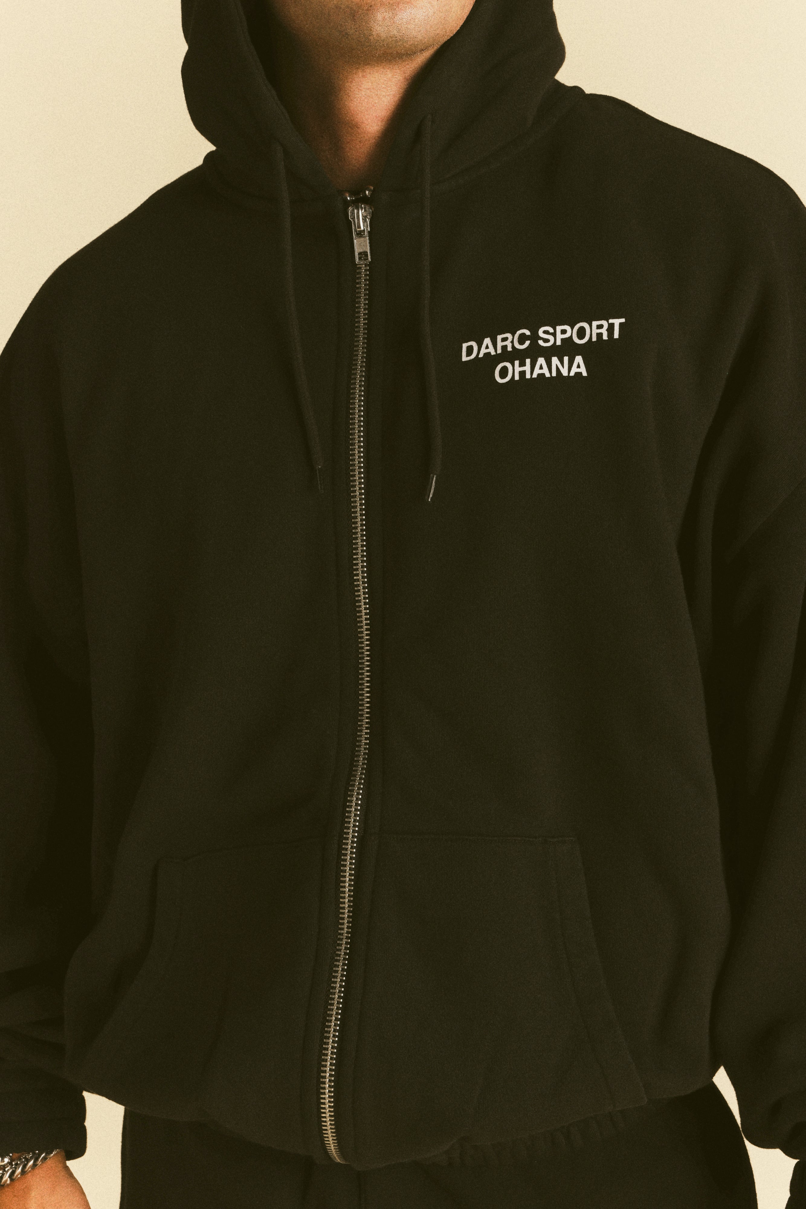 Darc Sport Ohana "Chambers" Zip Hoodie in Black