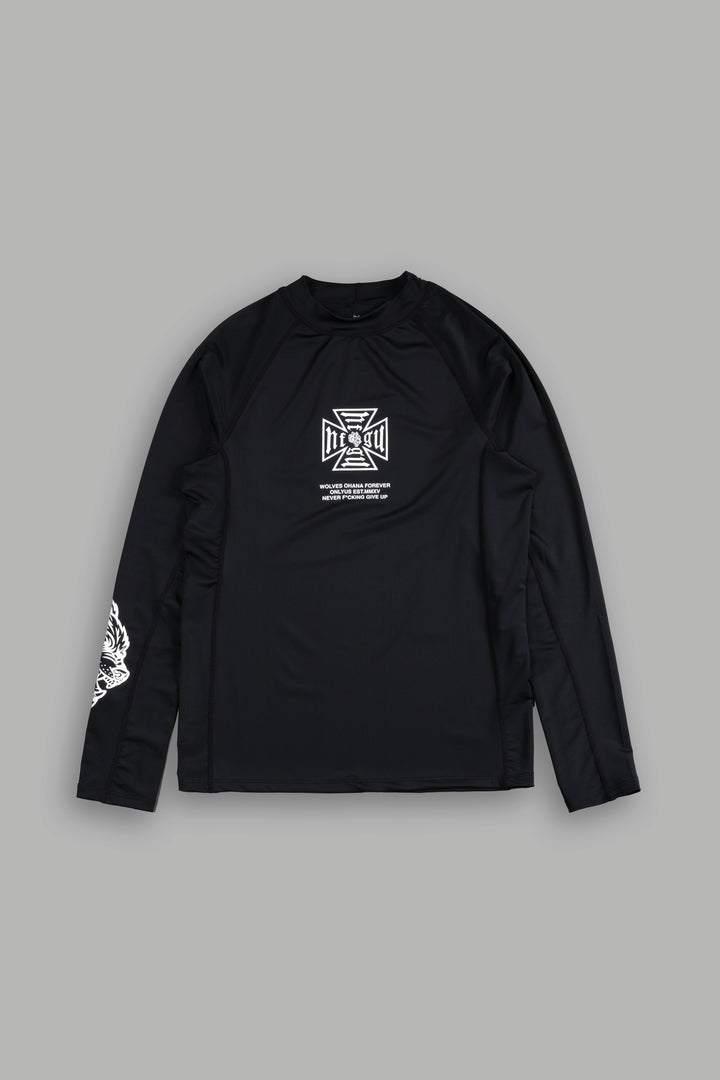 Core Rash Guard in Black