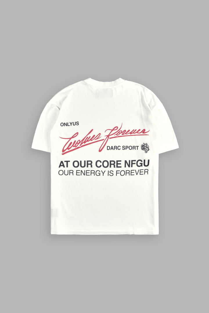 At Our Core "Premium" Oversized Tee in Cream
