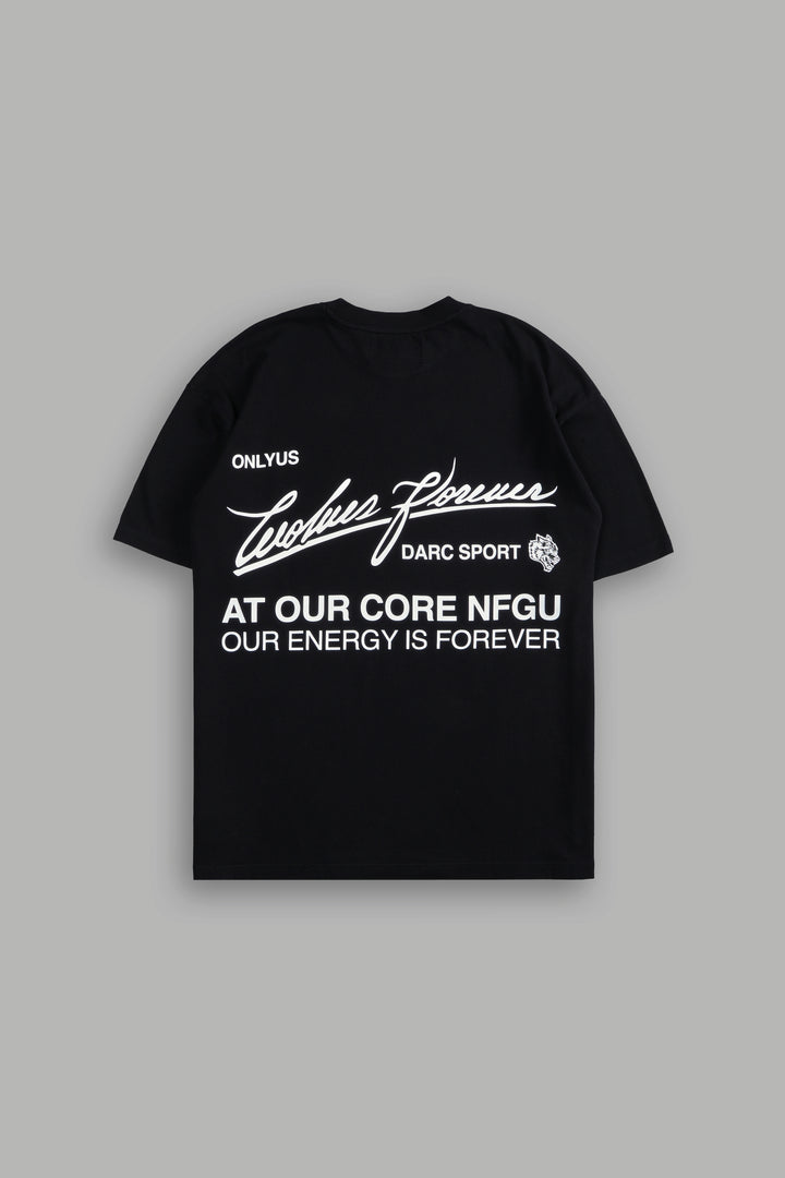 At Our Core "Premium" Oversized Tee in Black