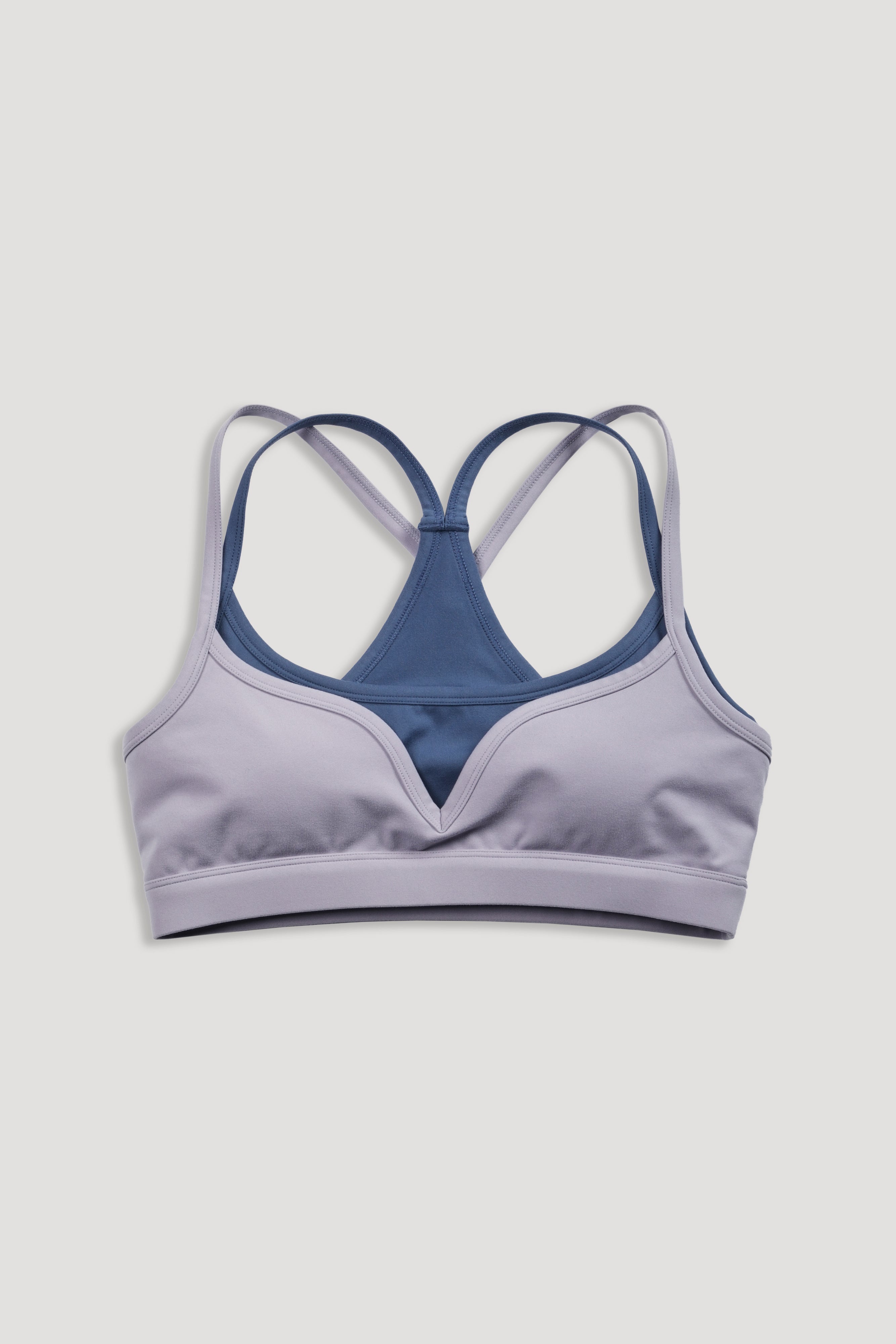 Wolf "Juliette" Energy Double Bra in Sport Gray/Washed Denim