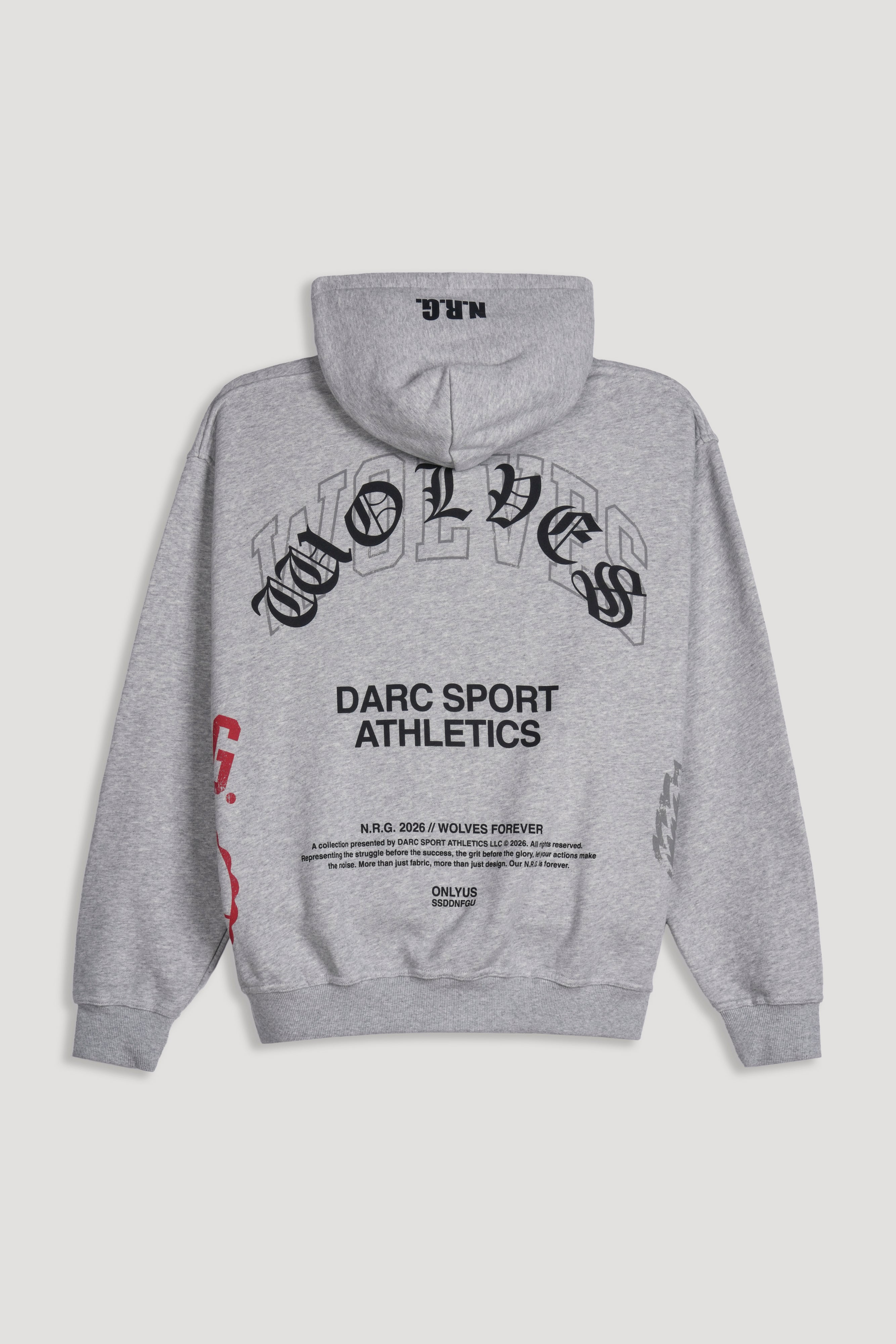 Wolves Athletics Pierce Hoodie in Light Athletic Gray
