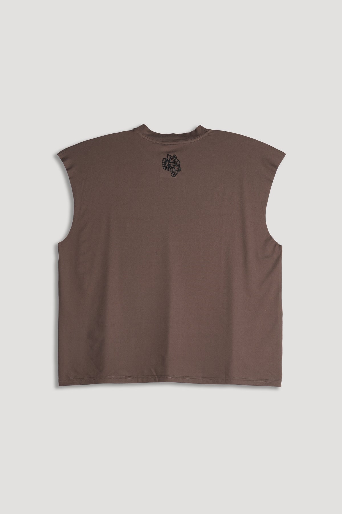 Loyalty Forever "Dry Wolf" Cropped Muscle Tee in Mojave Brown