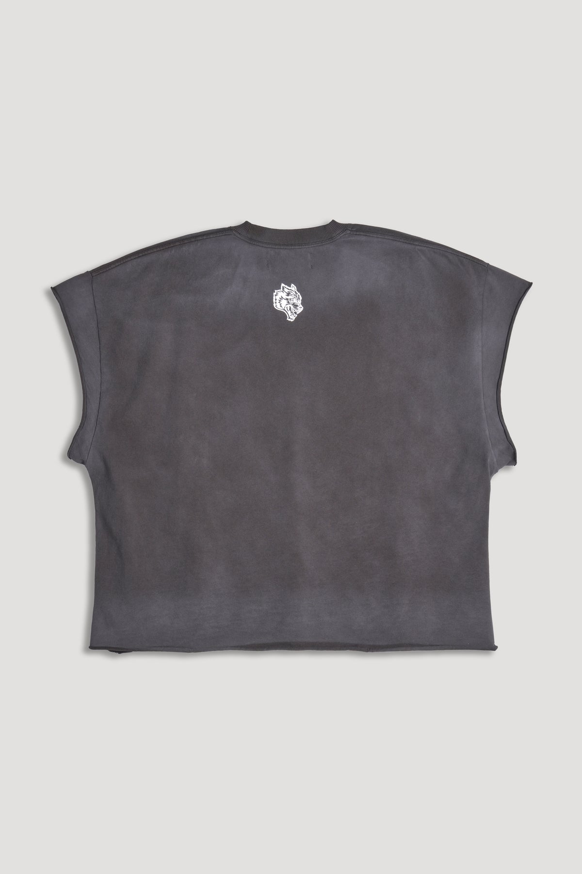 Since Day One "Grunge" Cut Off Tee in Wolf Gray Drift Wash