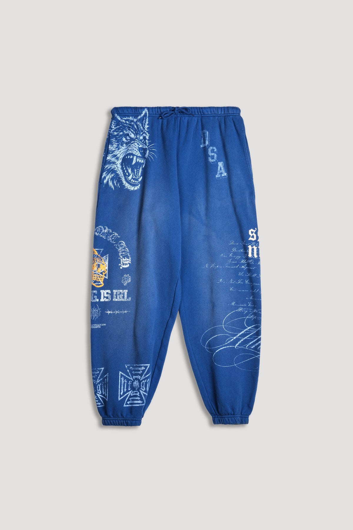 IRL Lightweight Lounger Sweat Pants In Darc Cobalt Super Sun Fade