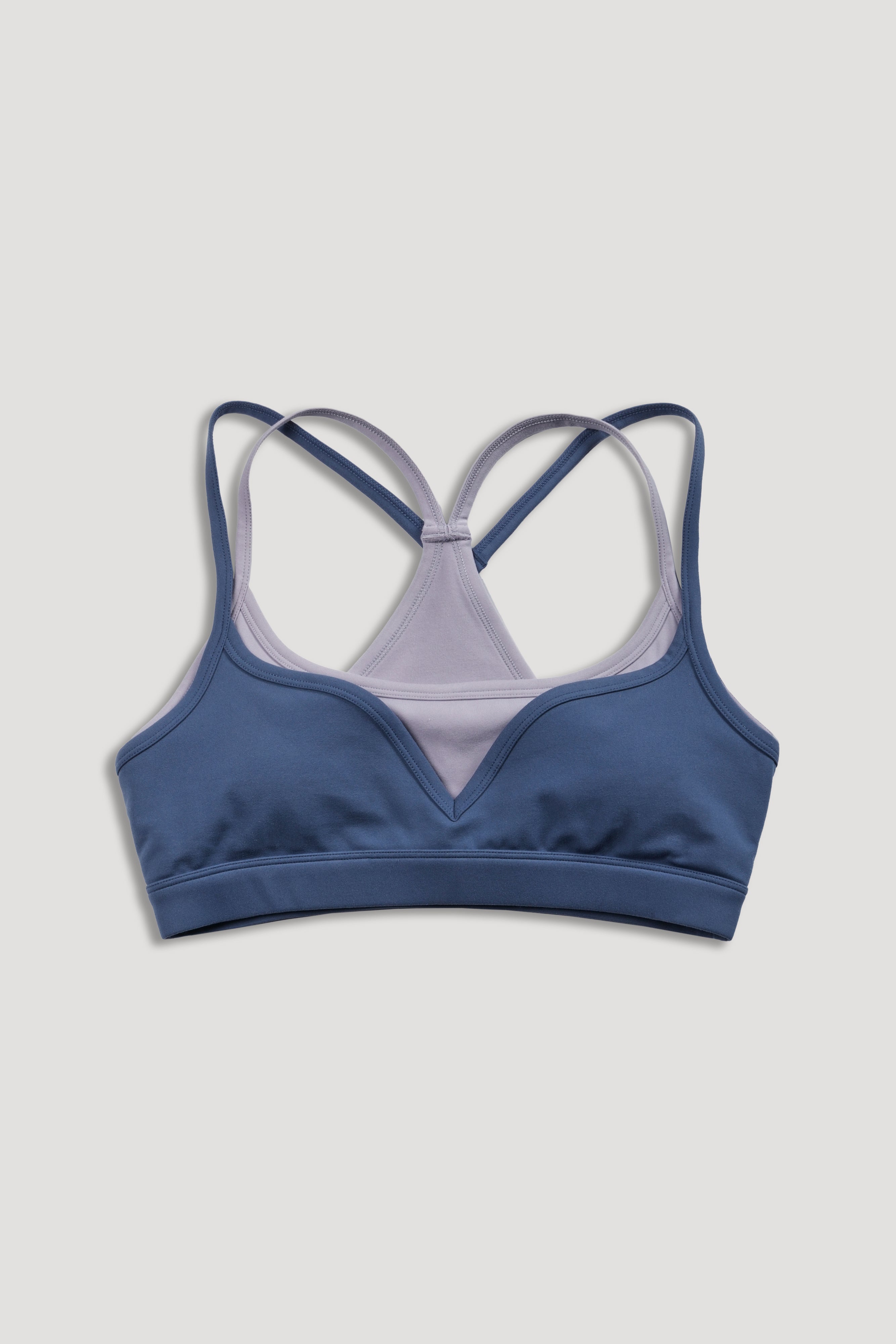 Wolf "Juliette" Energy Double Bra in Washed Denim/Sport Gray