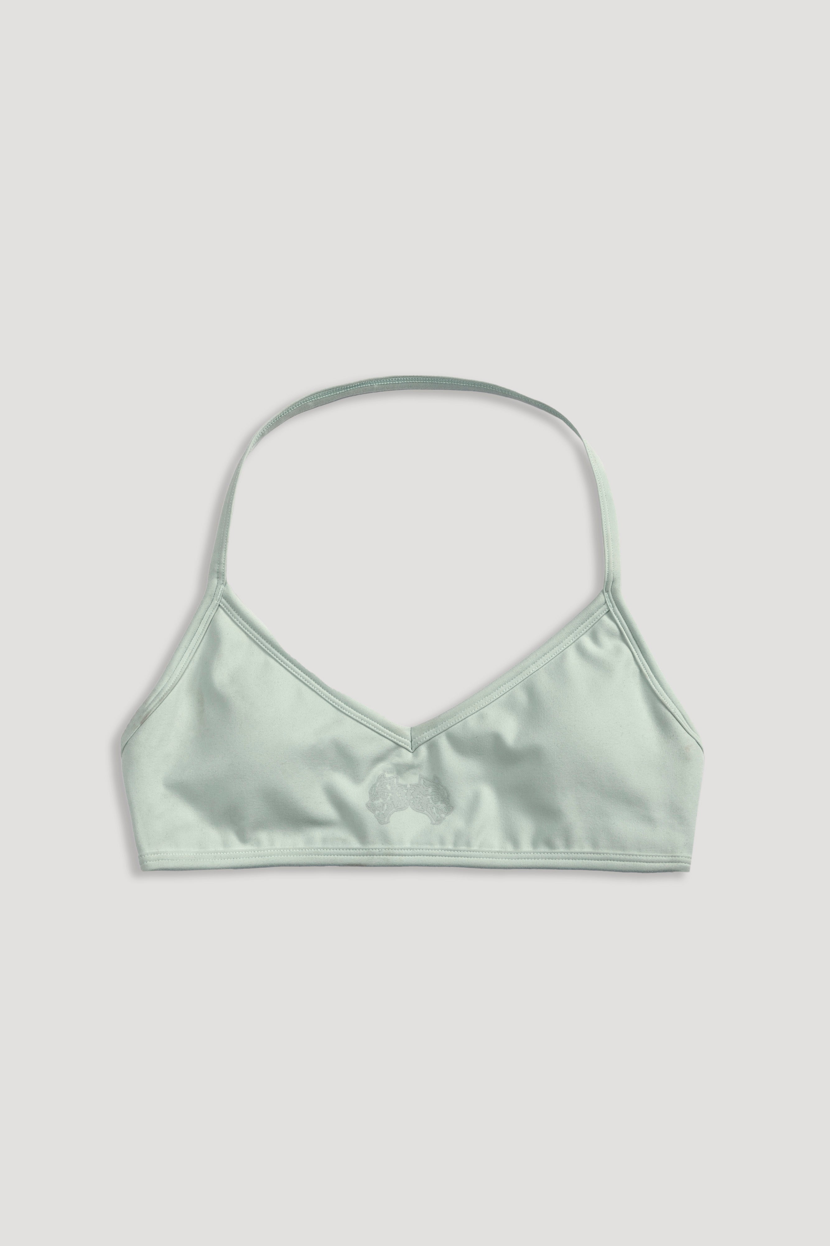IYKYK "Lana" Halter Energy Bra in Honeydew
