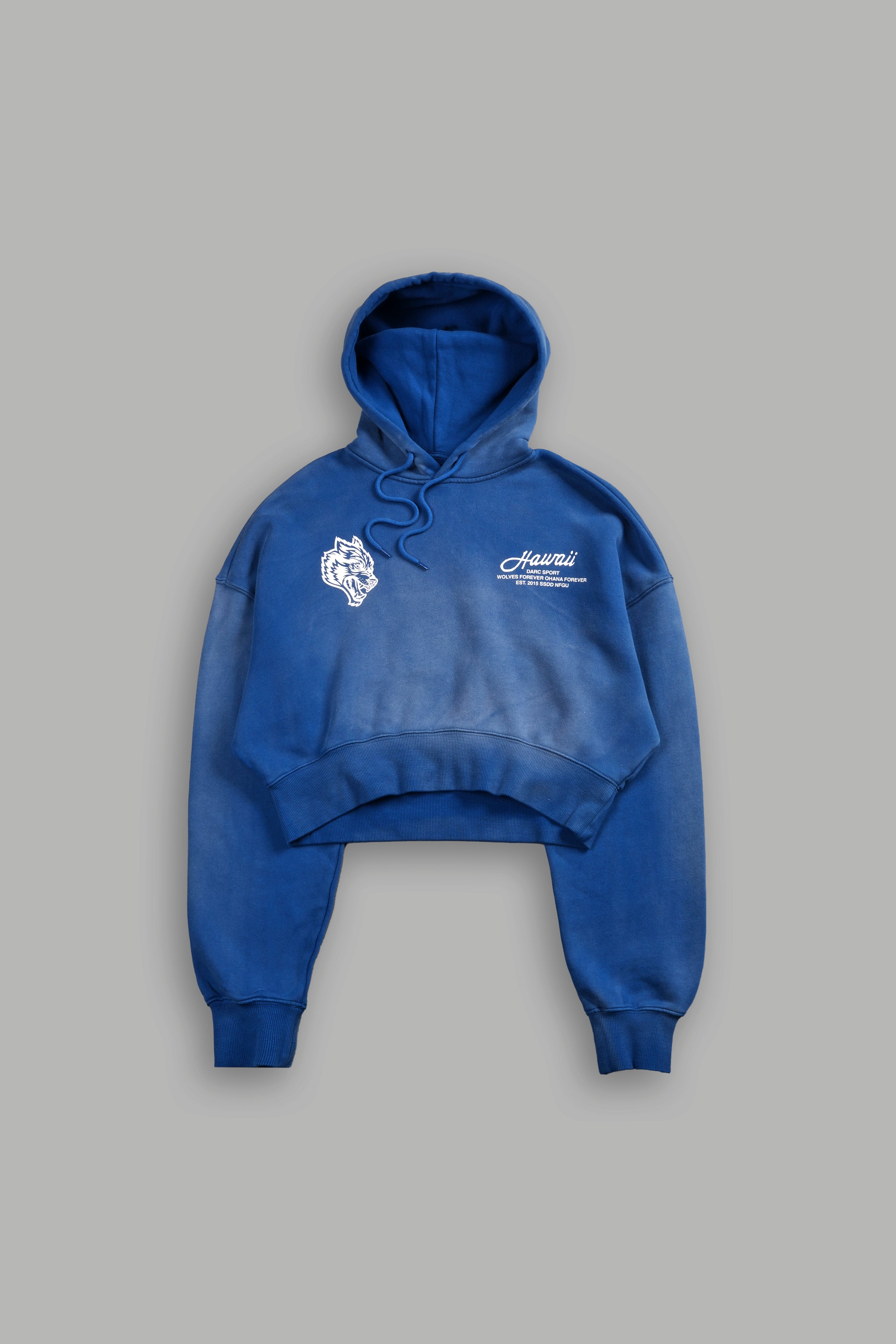 Wolves Hawaii "Ava" Hoodie in Darc Cobalt Sun Fade
