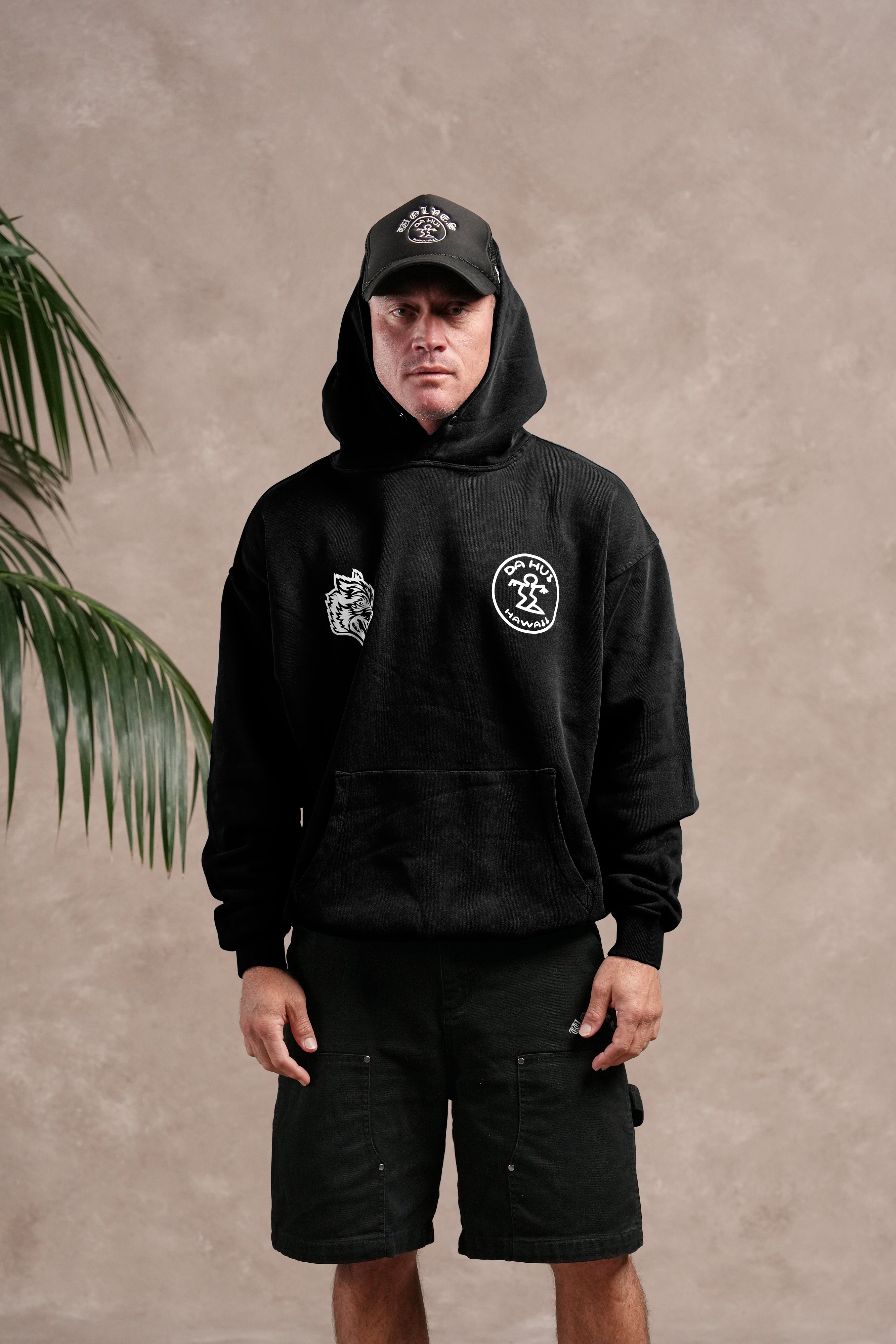 Darc Sport X Da Hui Pierce Hoodie in Black