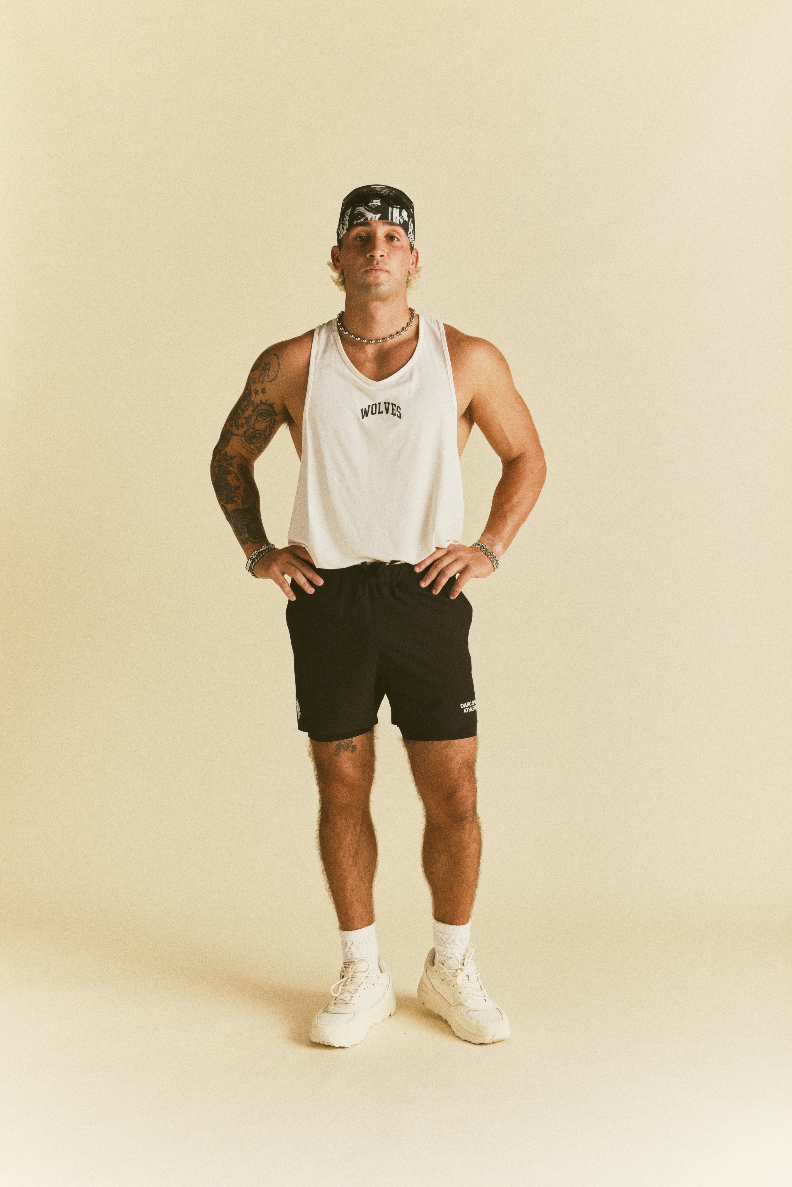 Loyalty Forever "Dry Wolf" Drop Tank in Cream