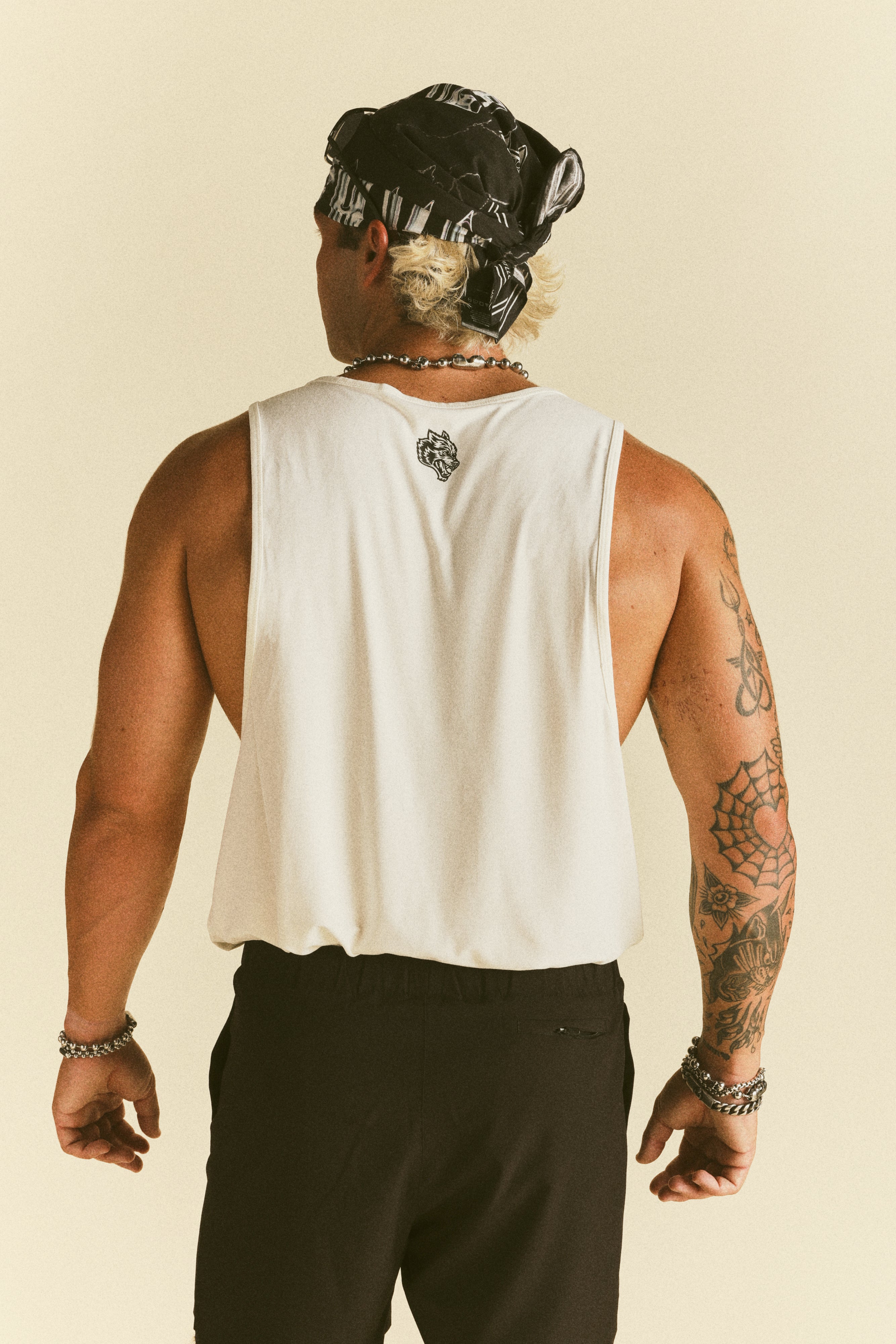 Loyalty Forever "Dry Wolf" Drop Tank in Cream