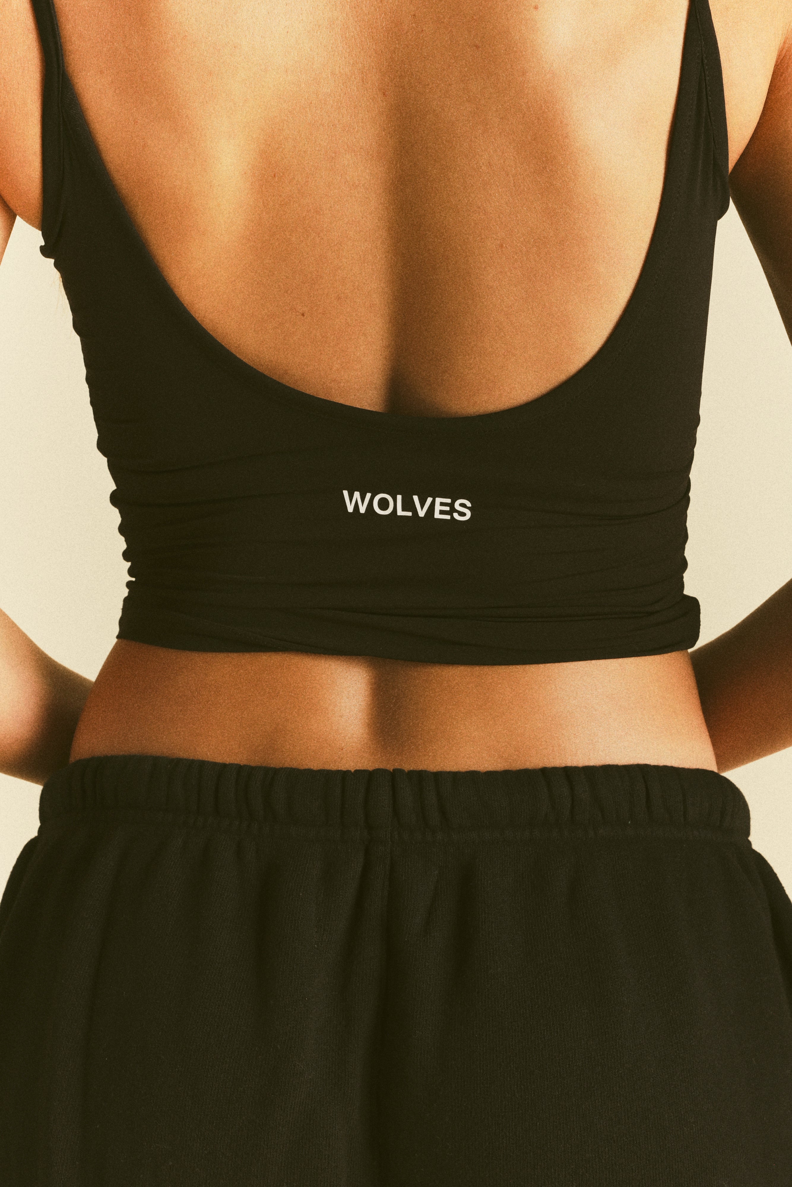 Forever Mark "Hallie" Silky Tank Top in Black