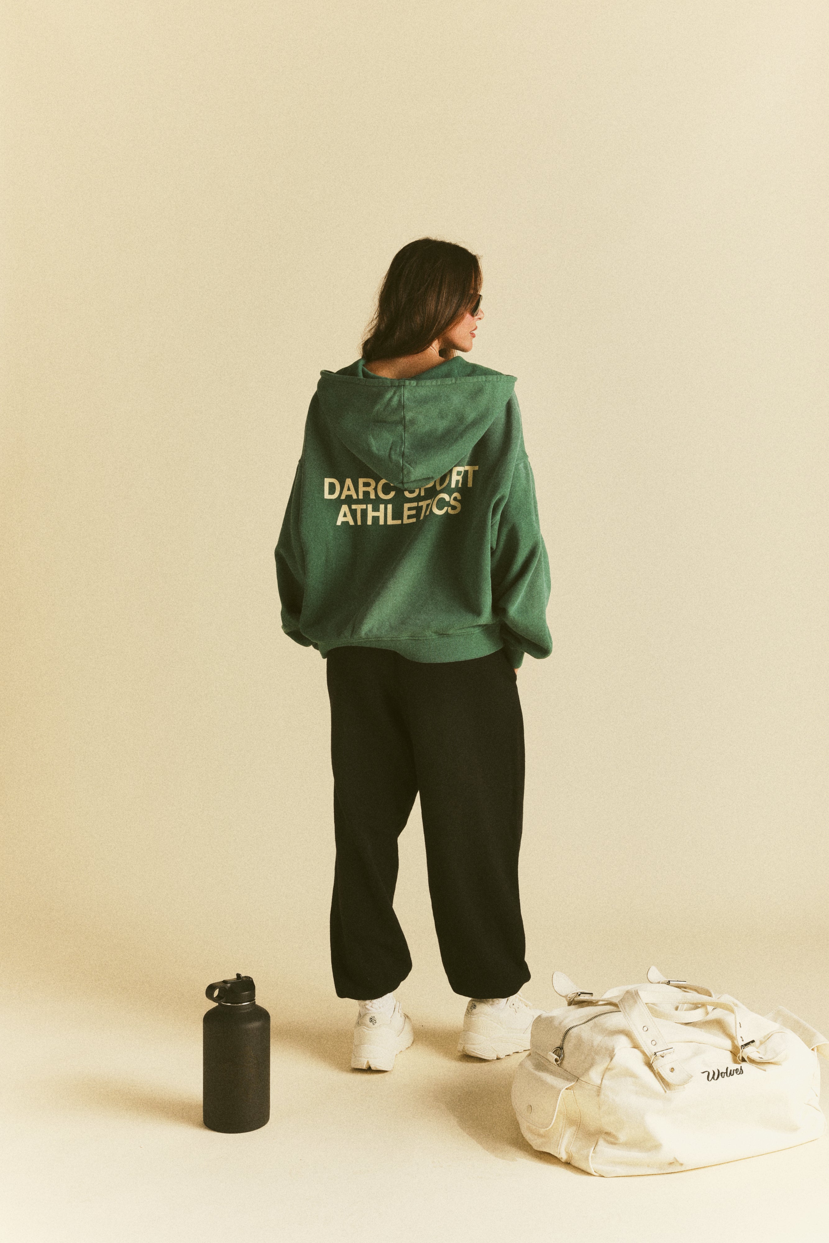 "Darco" Double Zip Hoodie in Sierra Pine Sun Fade