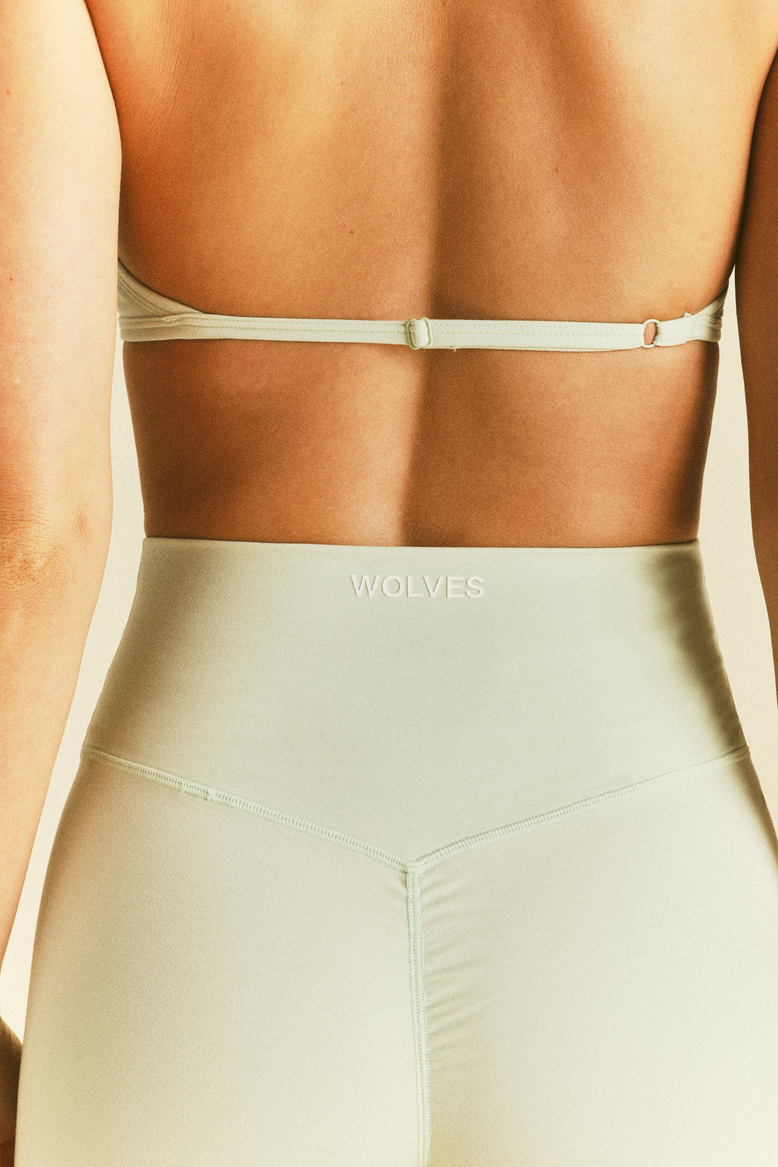 IYKYK Wolves "Emma" Energy Shorts in Honeydew
