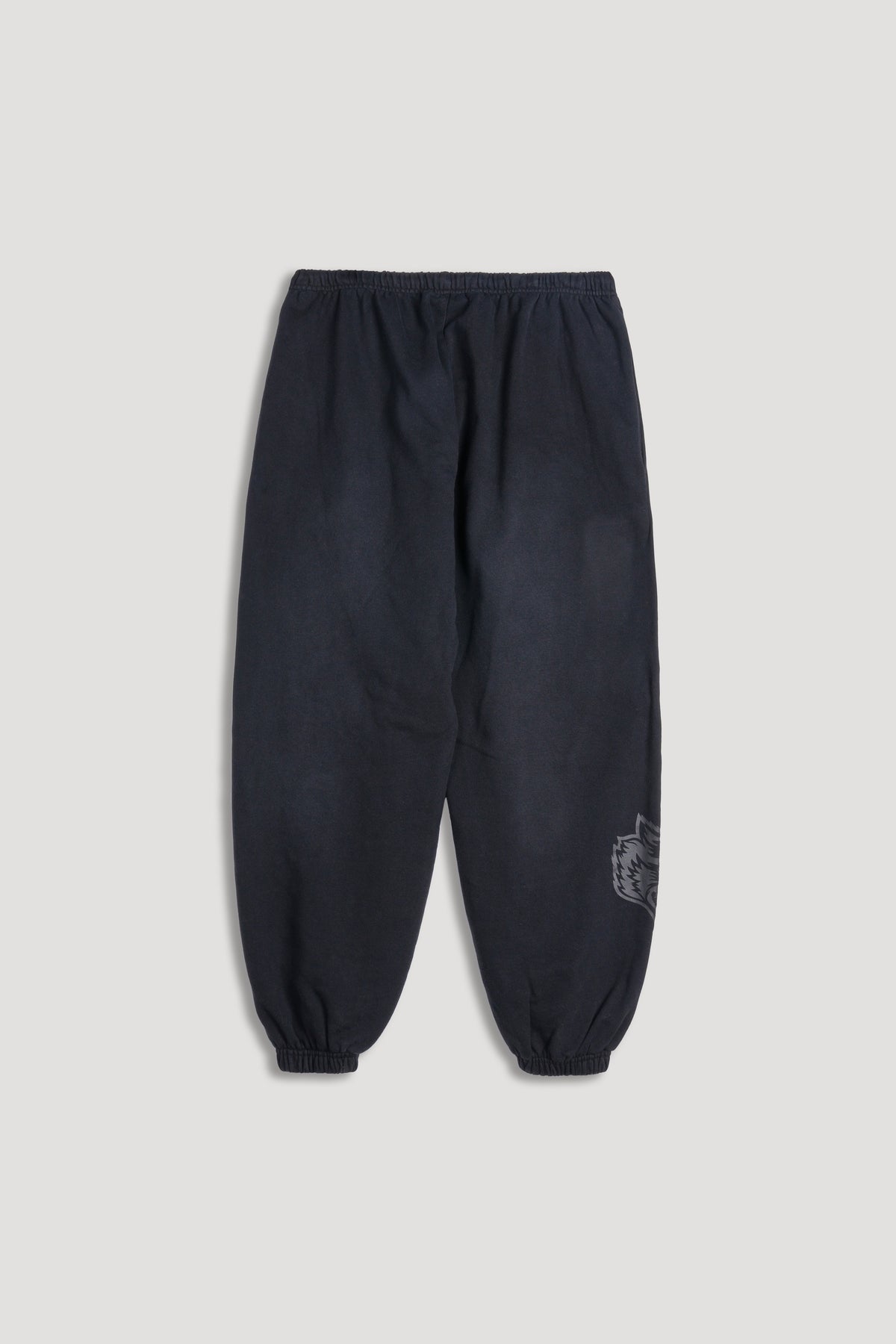 Big Wolf Loyalty  Lounger Sweat Pants in Black Sunfade/Black