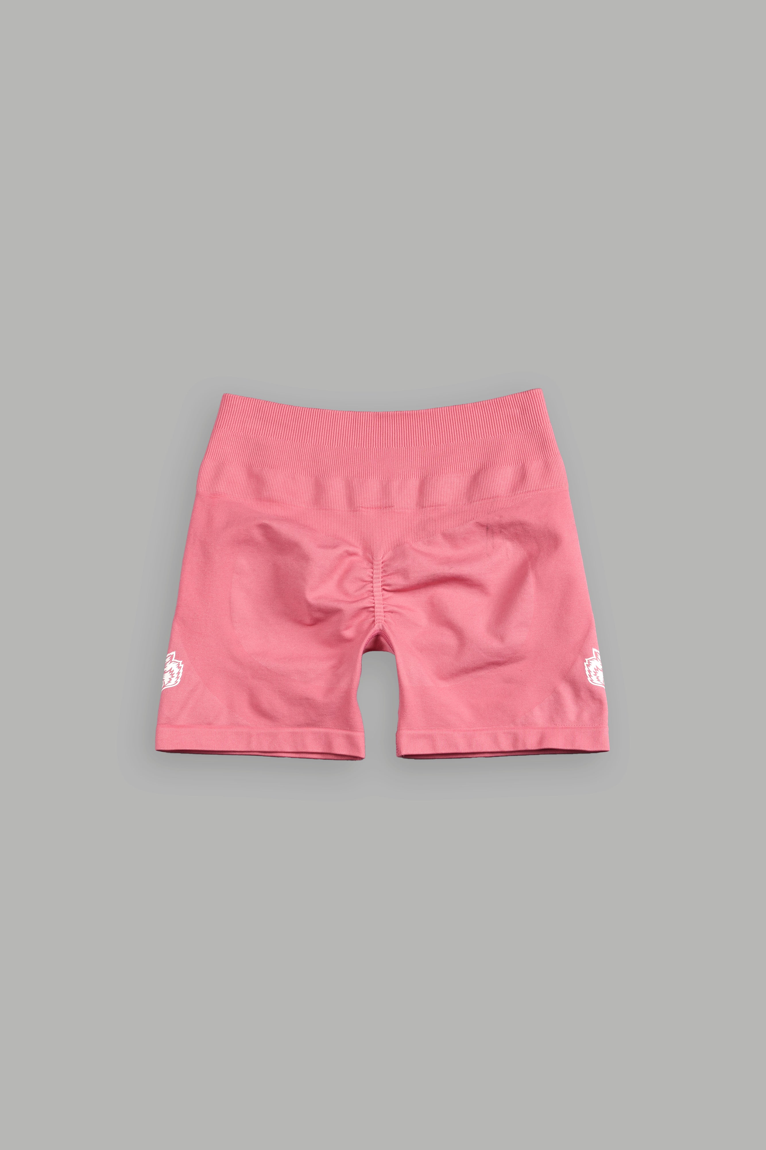 Dual Wolf Seamless Everson "Training" Shorts in Pink Ice