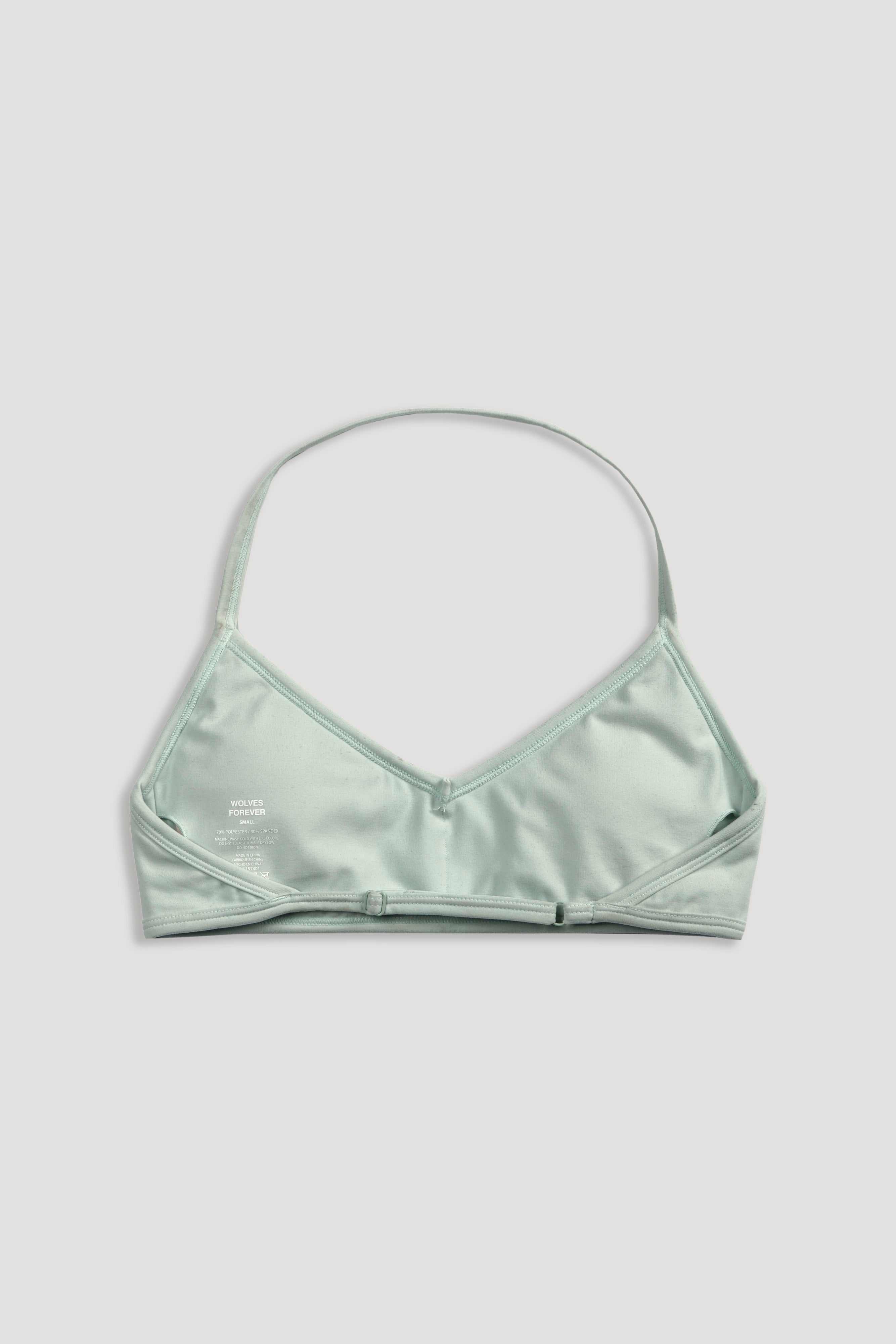 IYKYK "Lana" Halter Energy Bra in Honeydew
