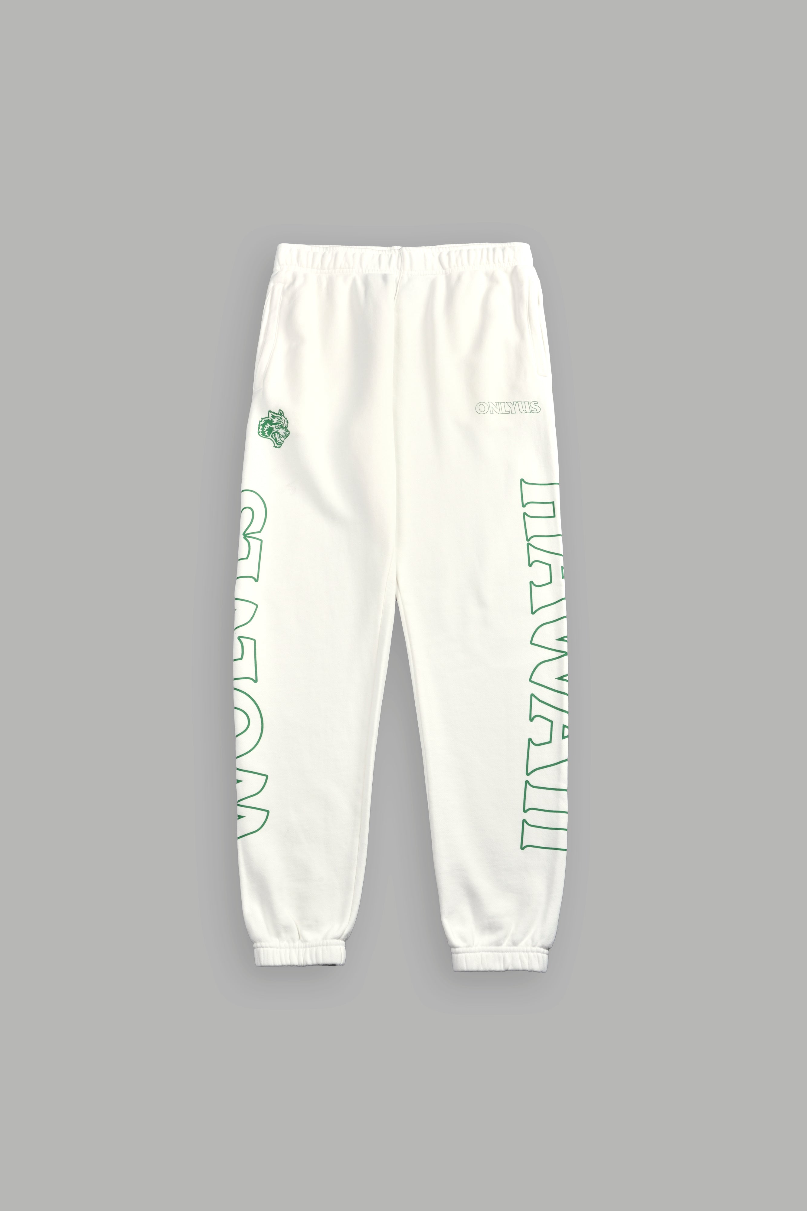 Only Us Hawaii She Post Lounge Sweats in Cream