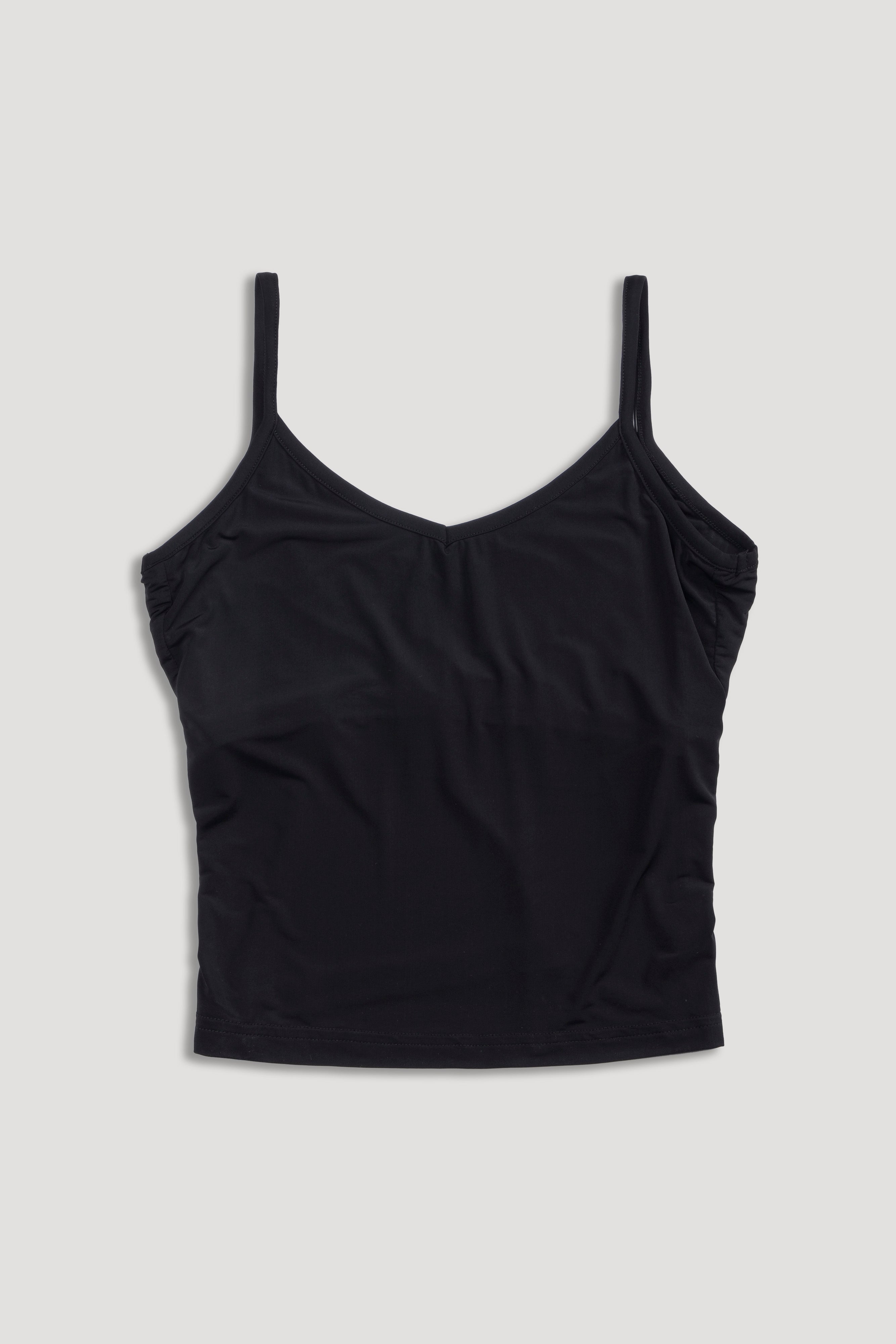Forever Mark "Hallie" Silky Tank Top in Black