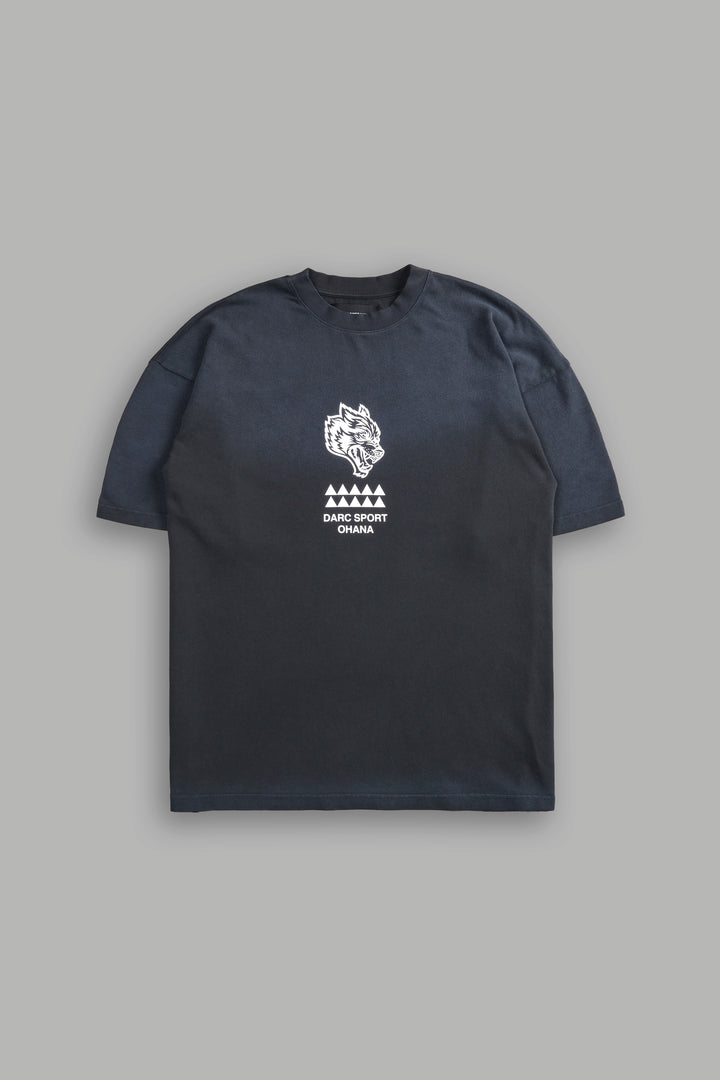 Wolves Mana "Premium" Oversized Tee in Darc Ash Sun Fade